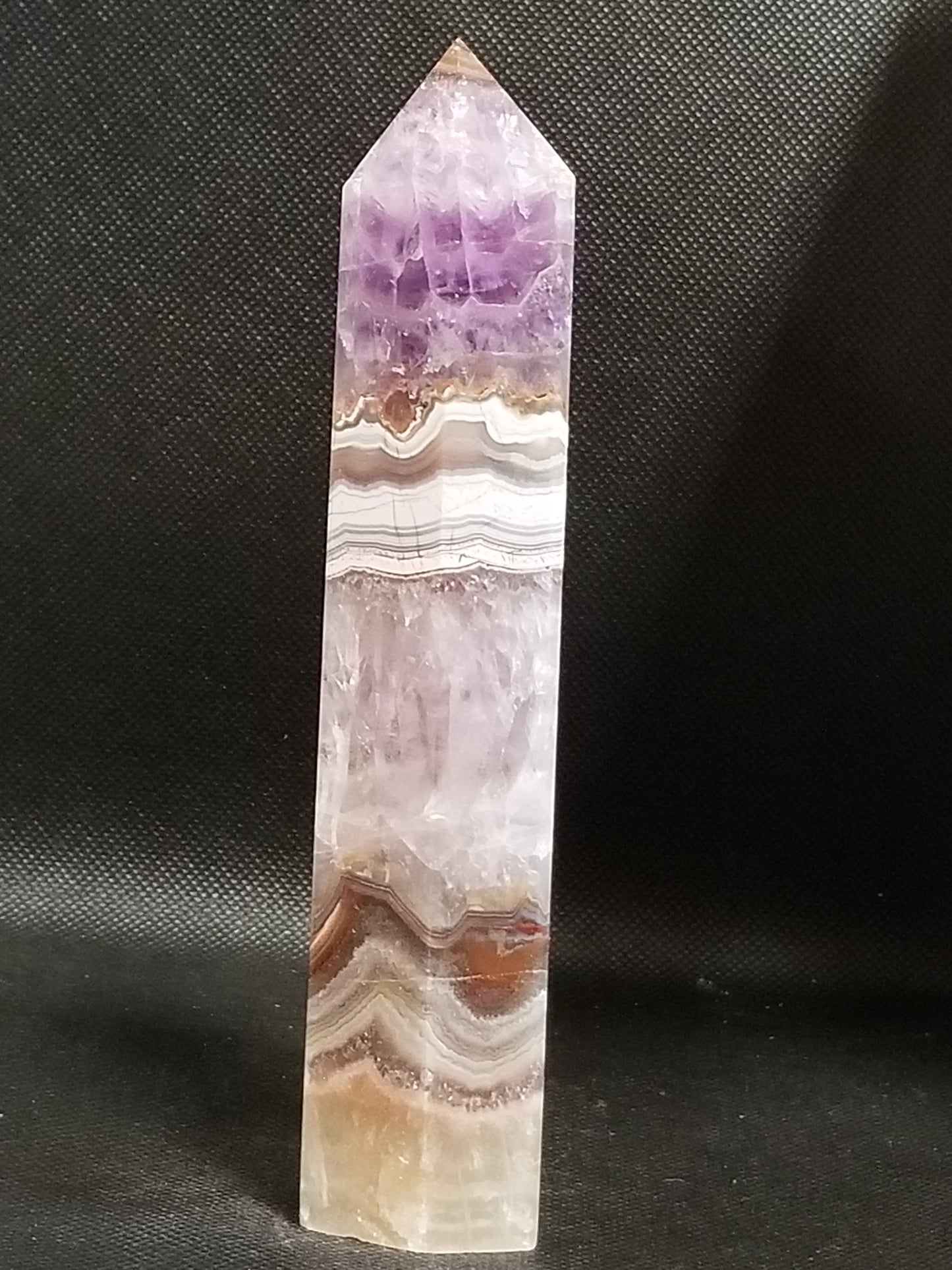 Amethyst with Agate Tower (A)