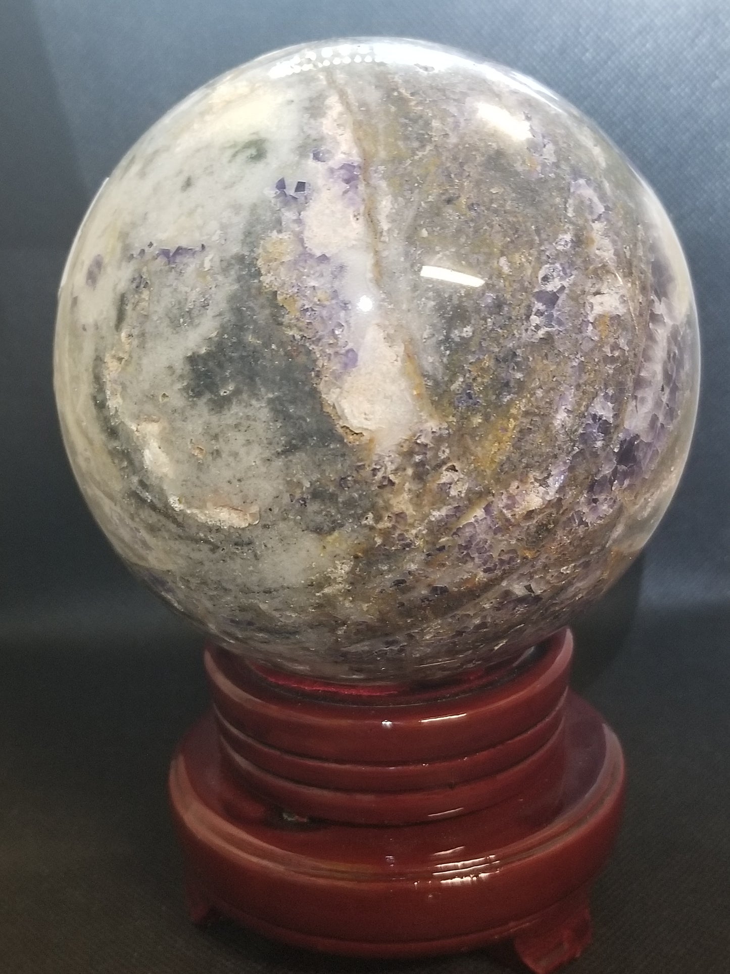 Purple Sphalerite Sphere - 5+lbs