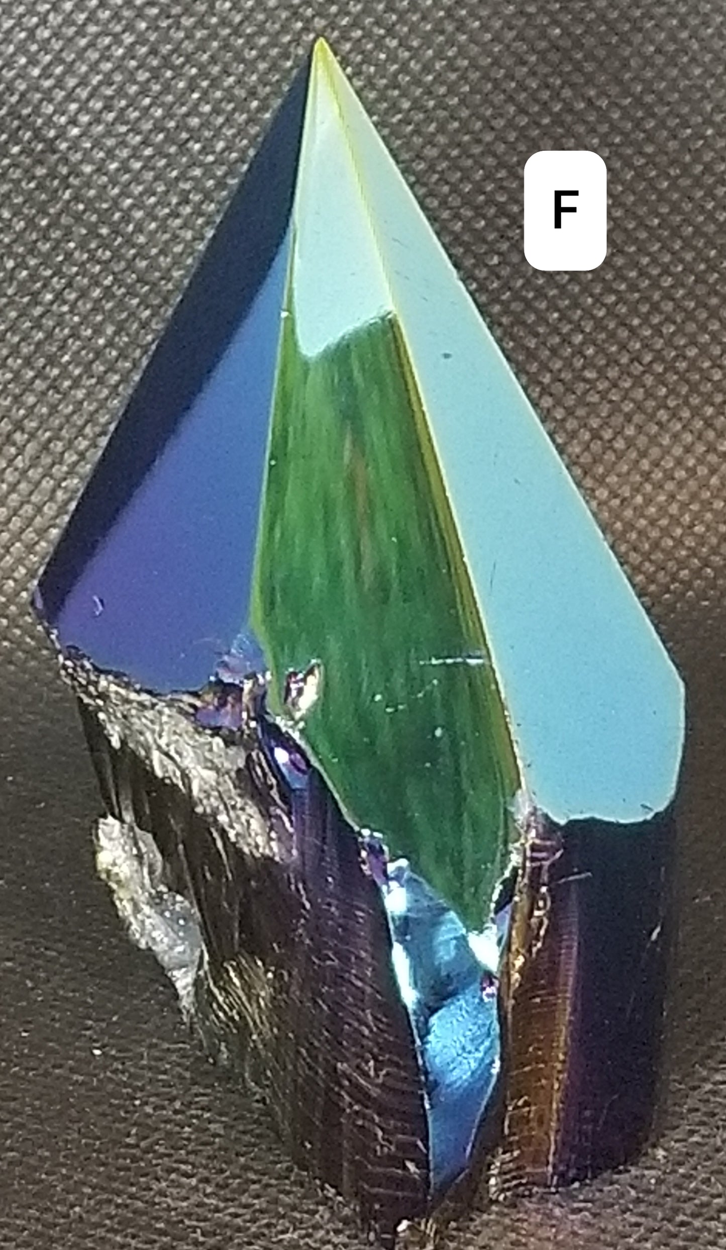 Rainbow Aura Coated Black Obsidian Points