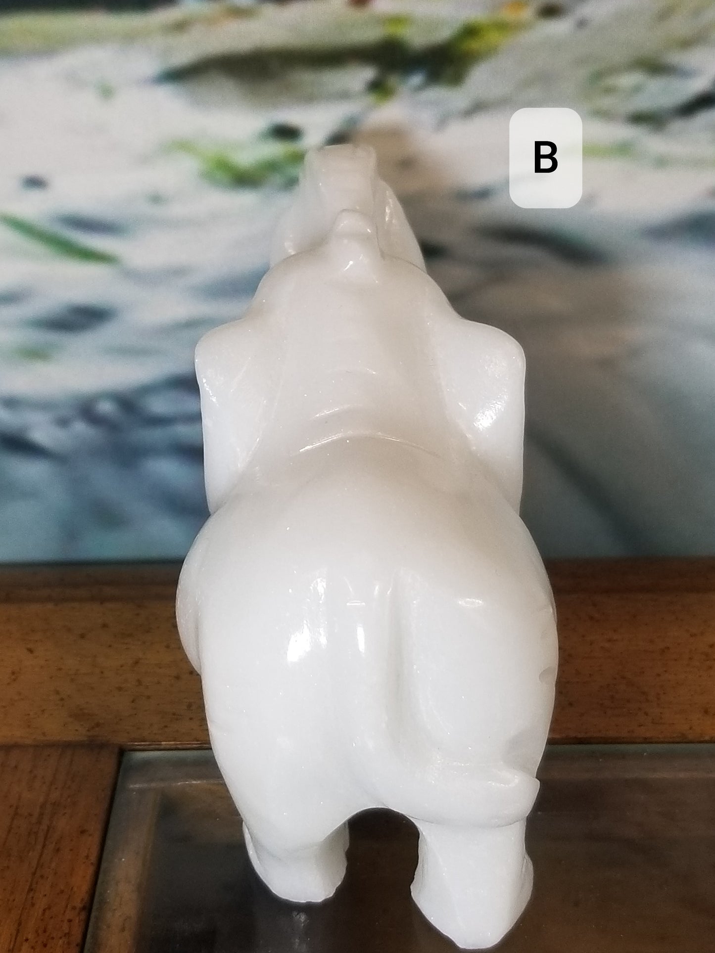 White Jade Elephant
