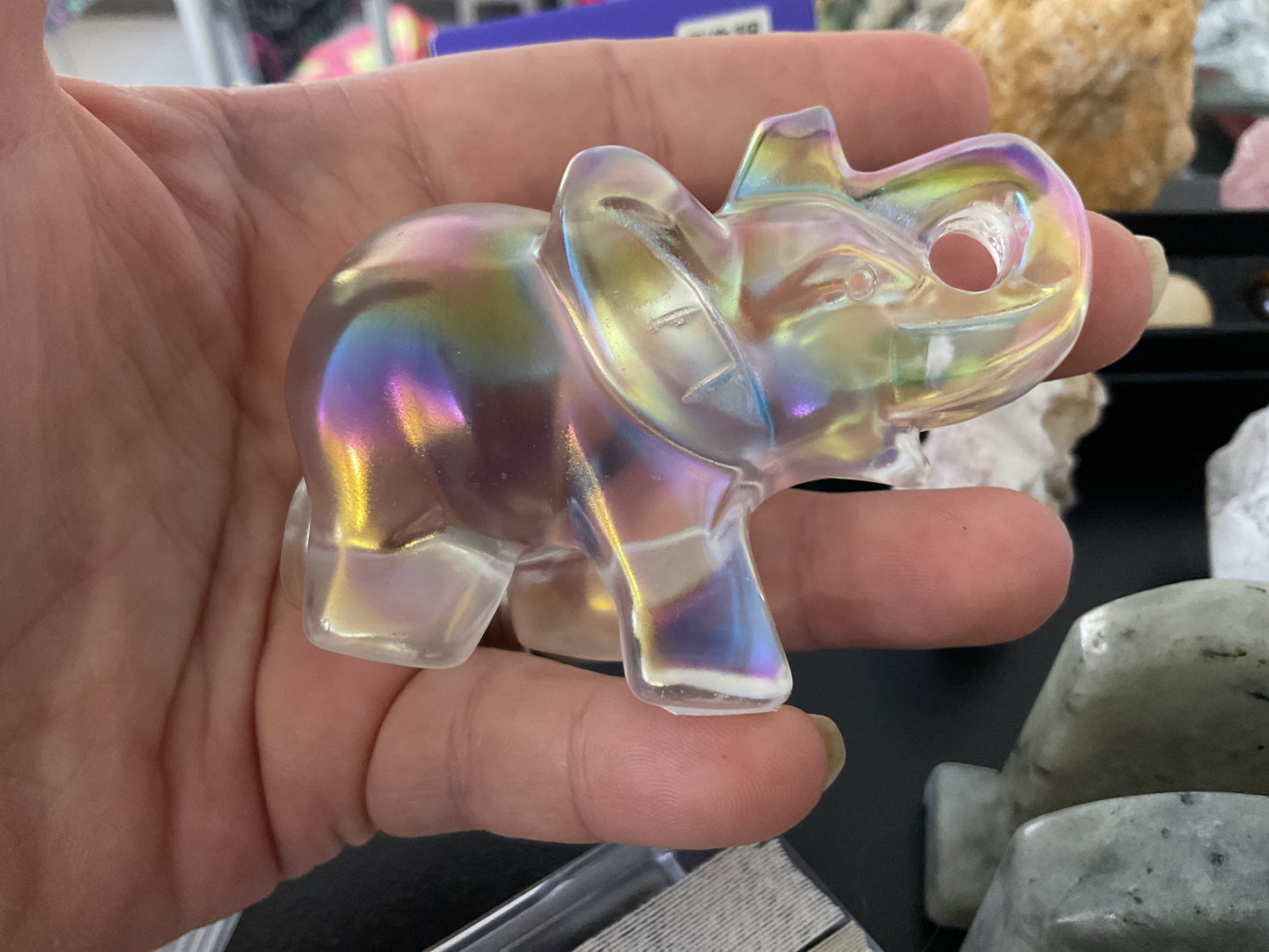 Aura coated elephant