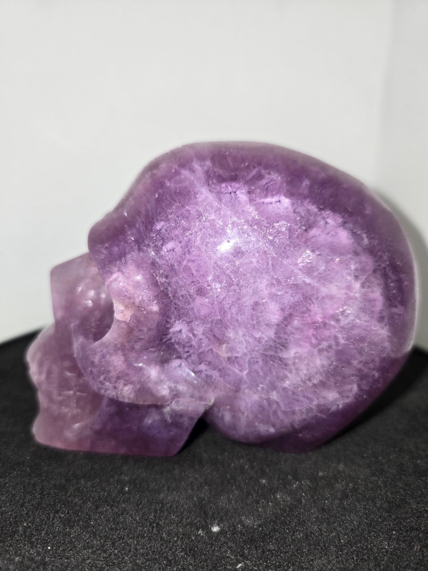 Purple Fluorite Skull B