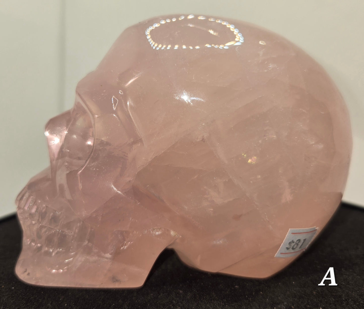 Rose Quartz Skull A