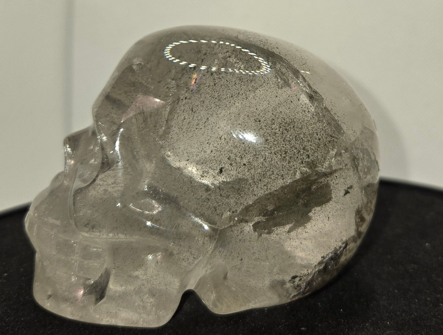 Quartz Skull with Rainbows
