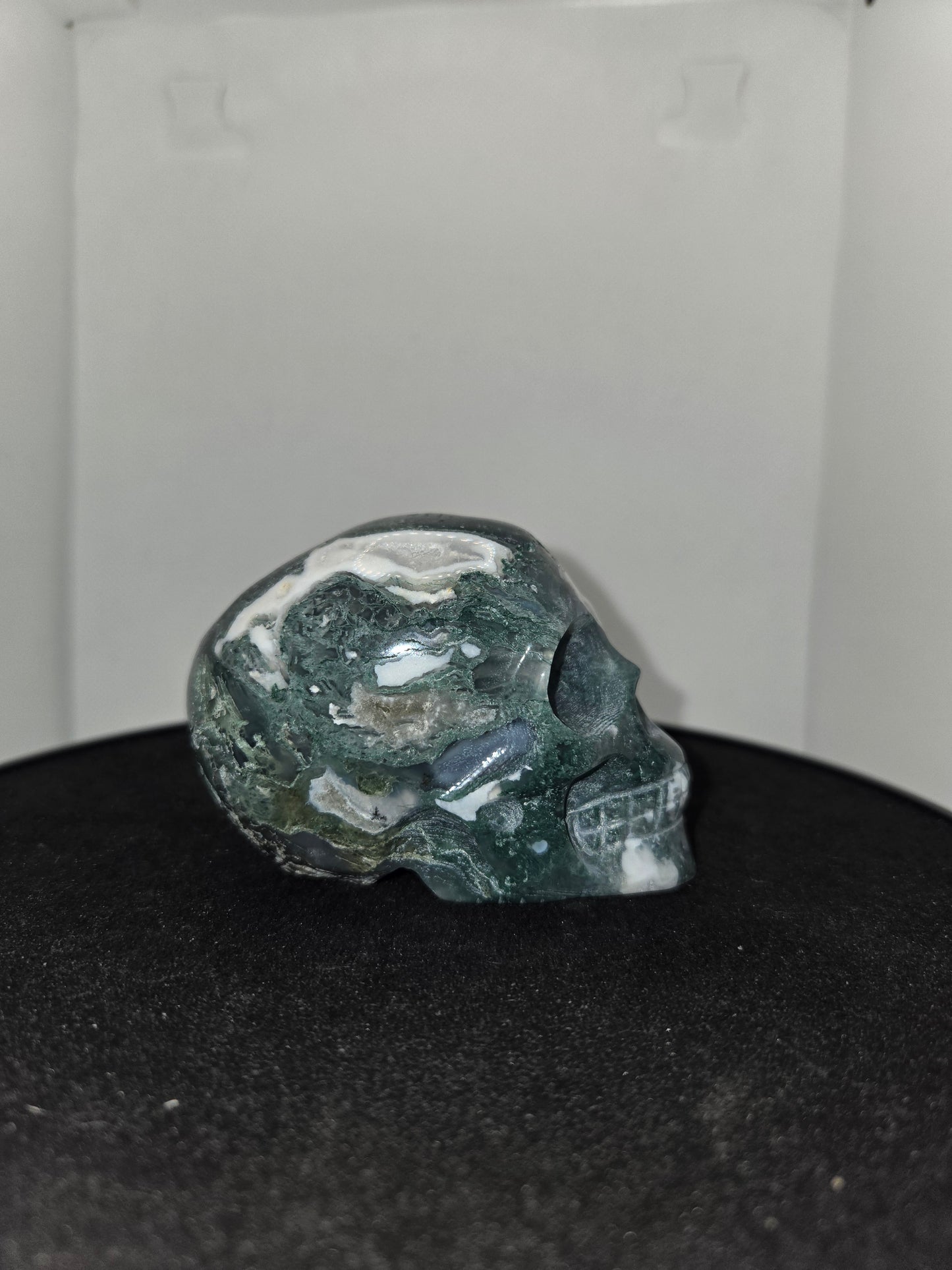 Moss Agate Skull I