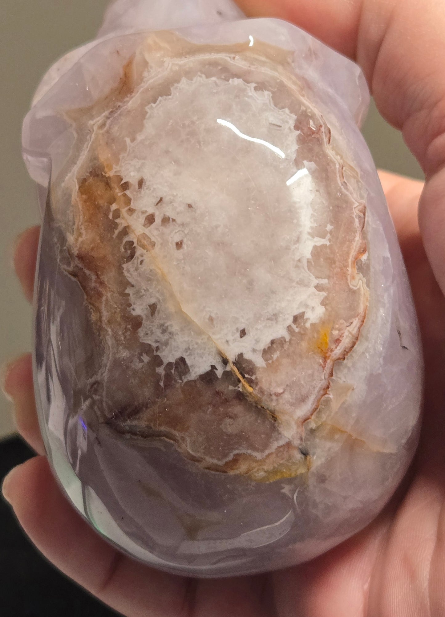 Amethyst Agate Skull