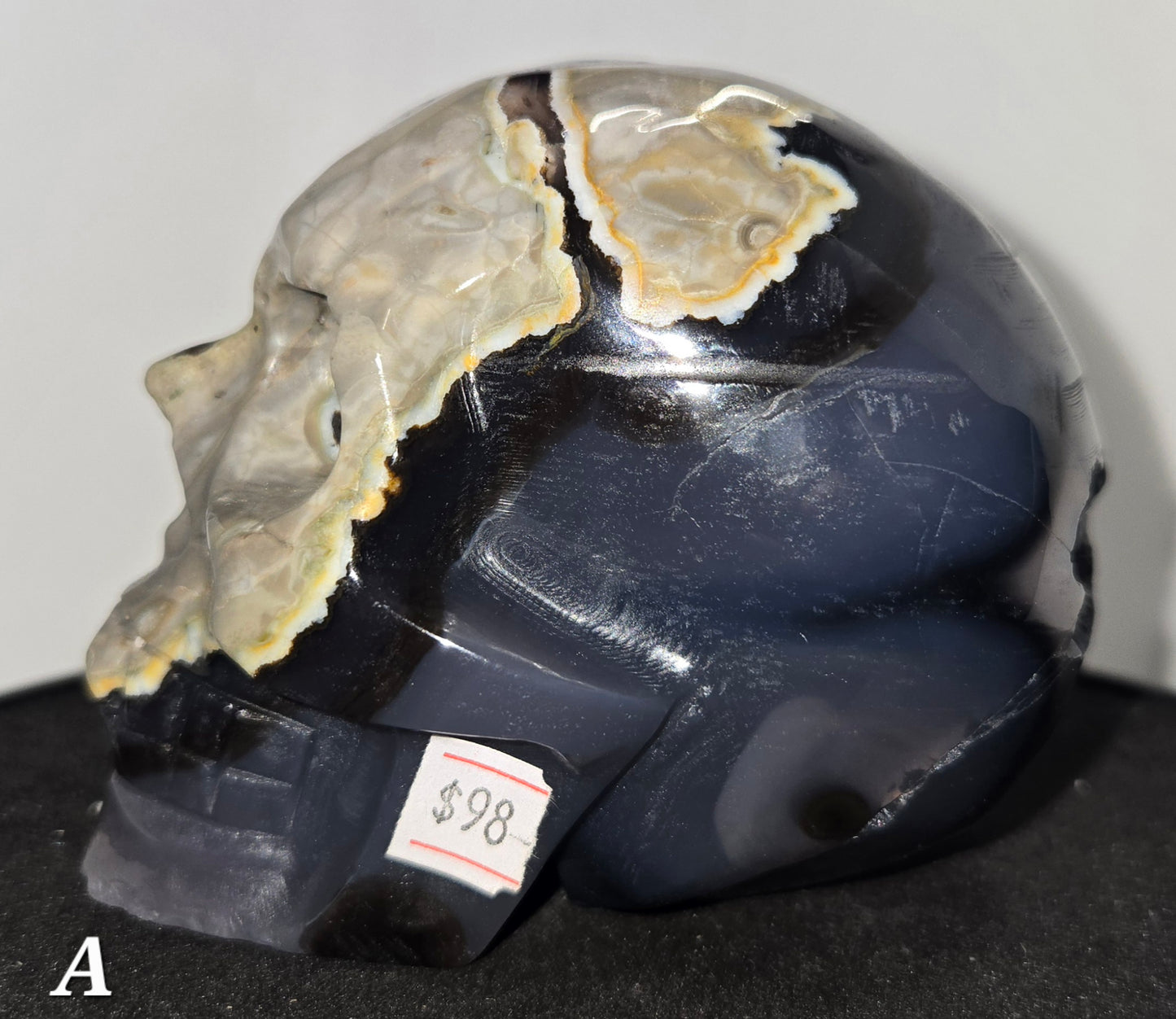 Drewzy Volcanic Agate Skull A
