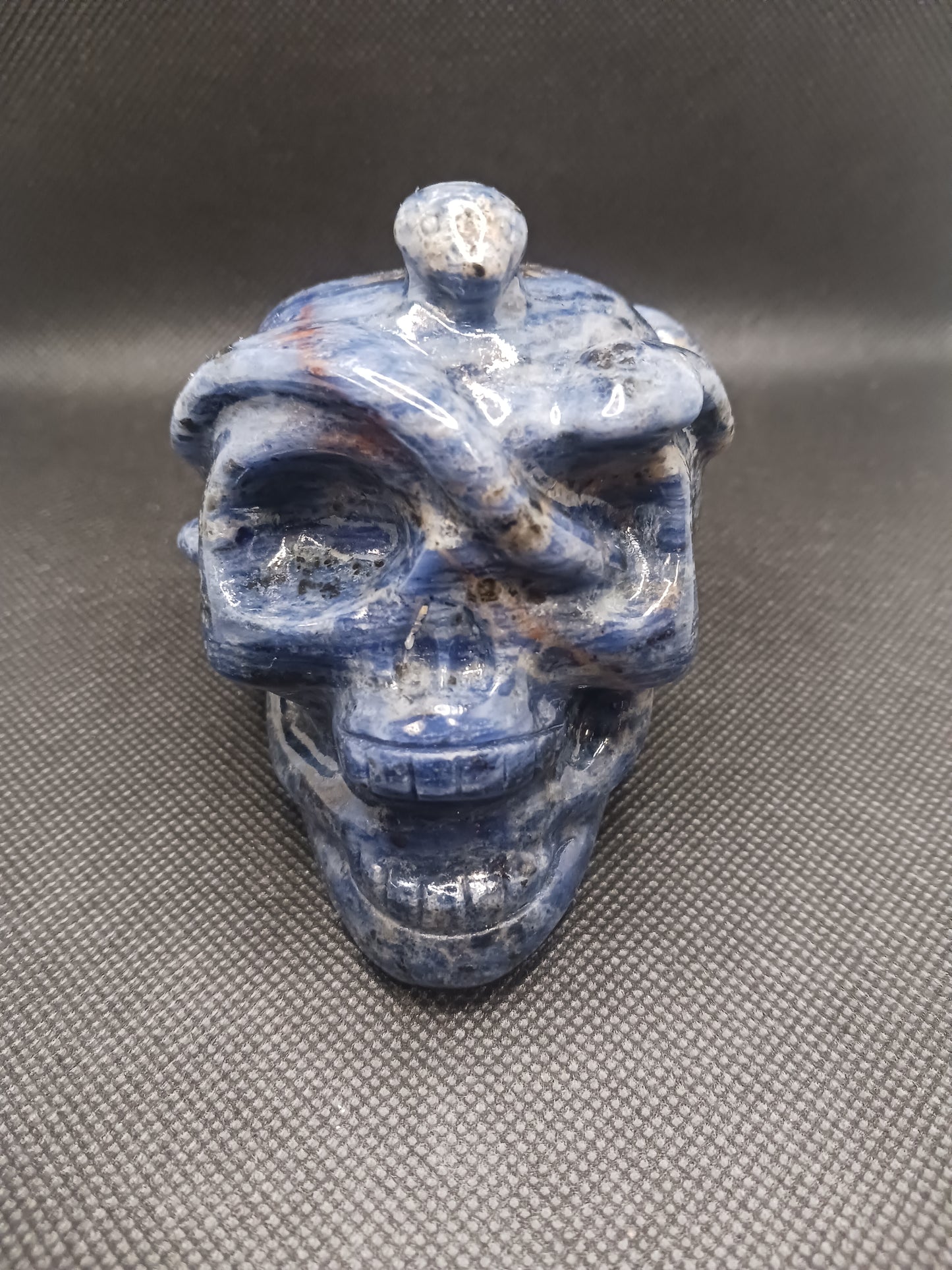 Sodalite Snake Skull