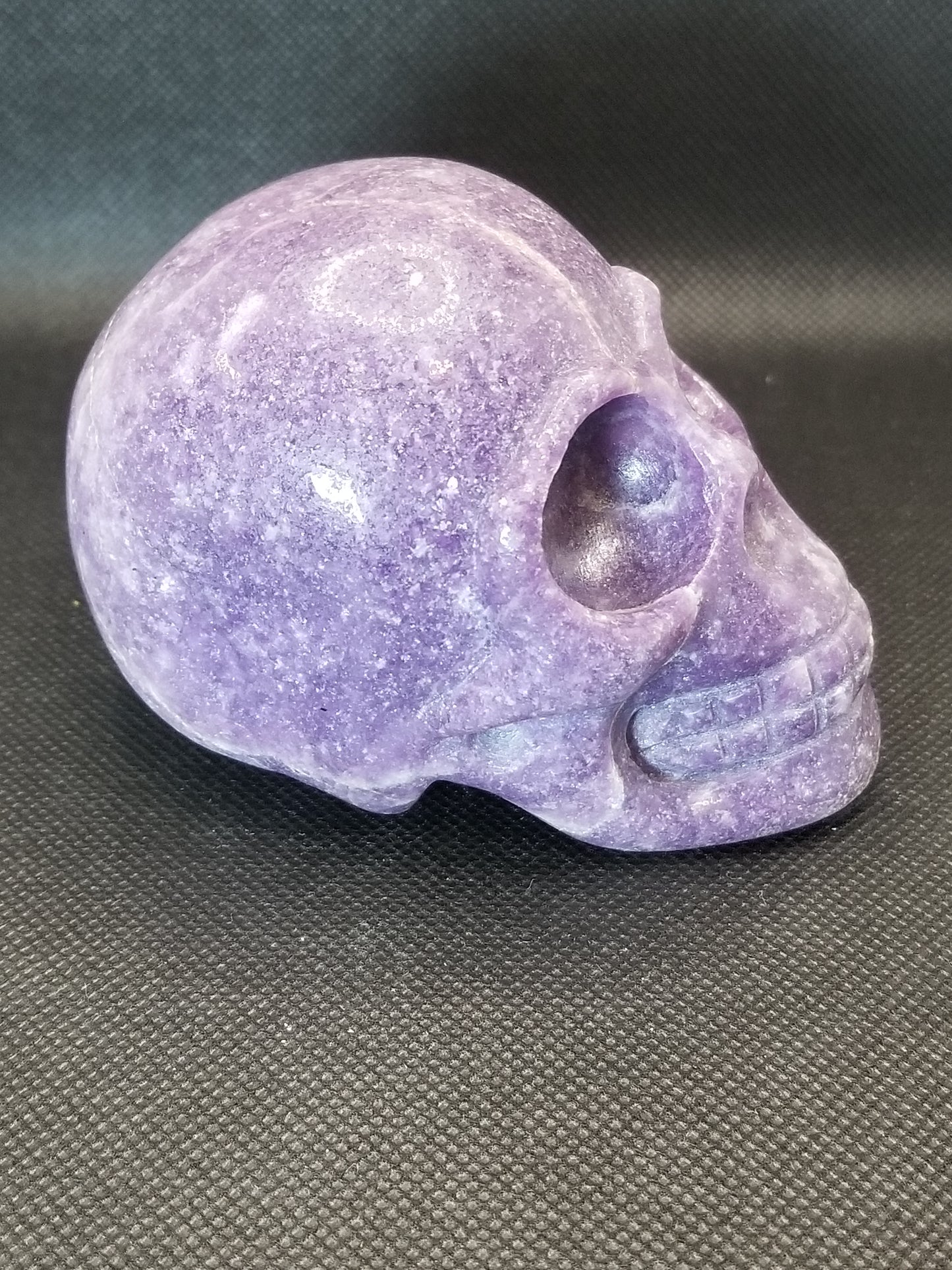 Lepidolite Skull