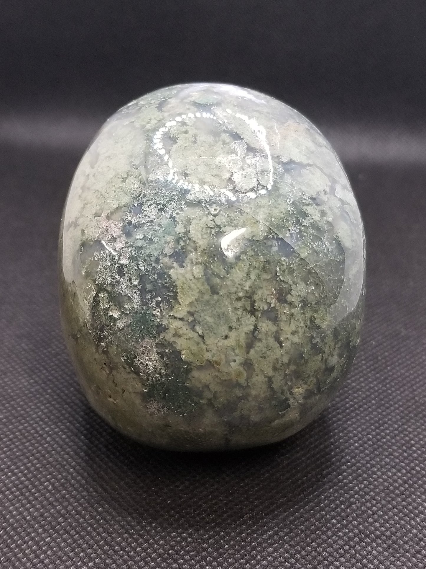 Moss Agate Skull (B)