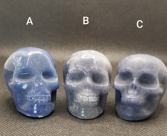 Blue Aventurine Small Skulls
