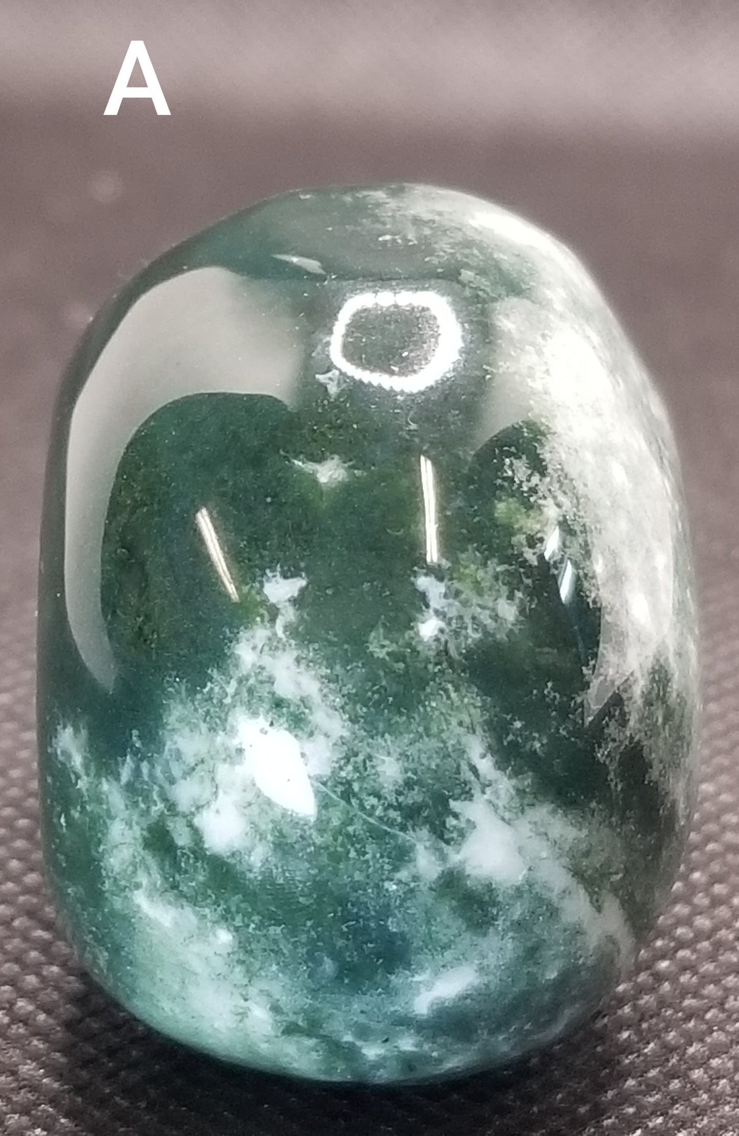 Moss Agate Skulls Small