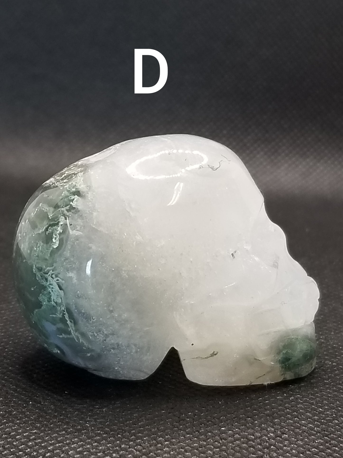 Moss Agate Skulls Small