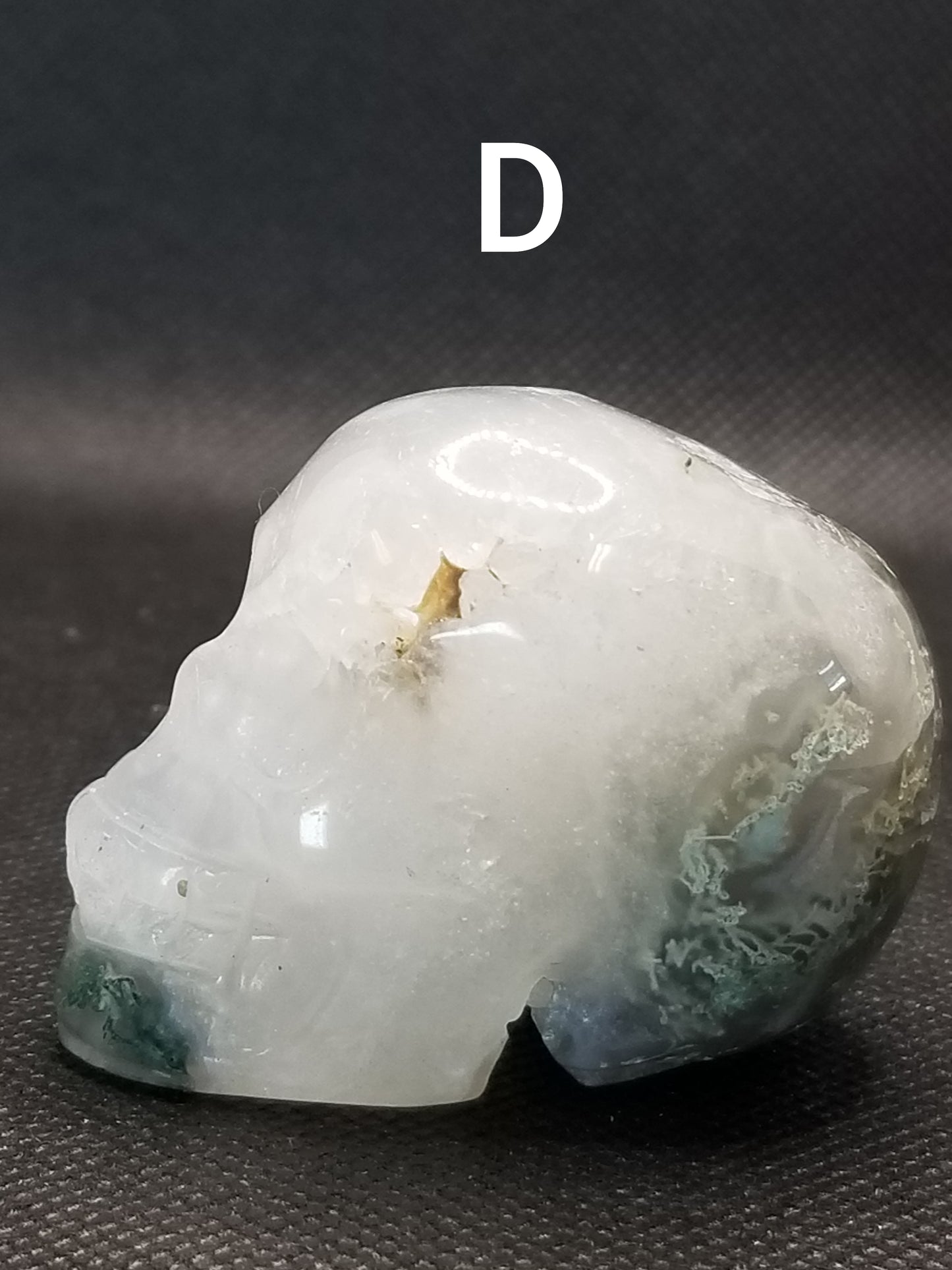 Moss Agate Skulls Small