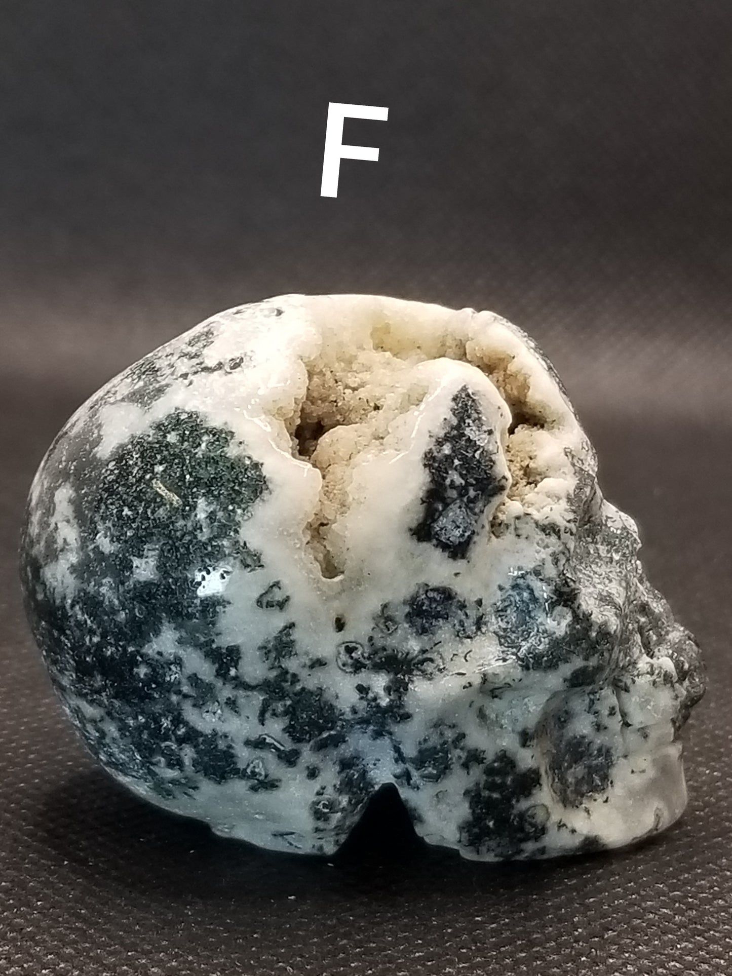 Moss Agate Skulls Small