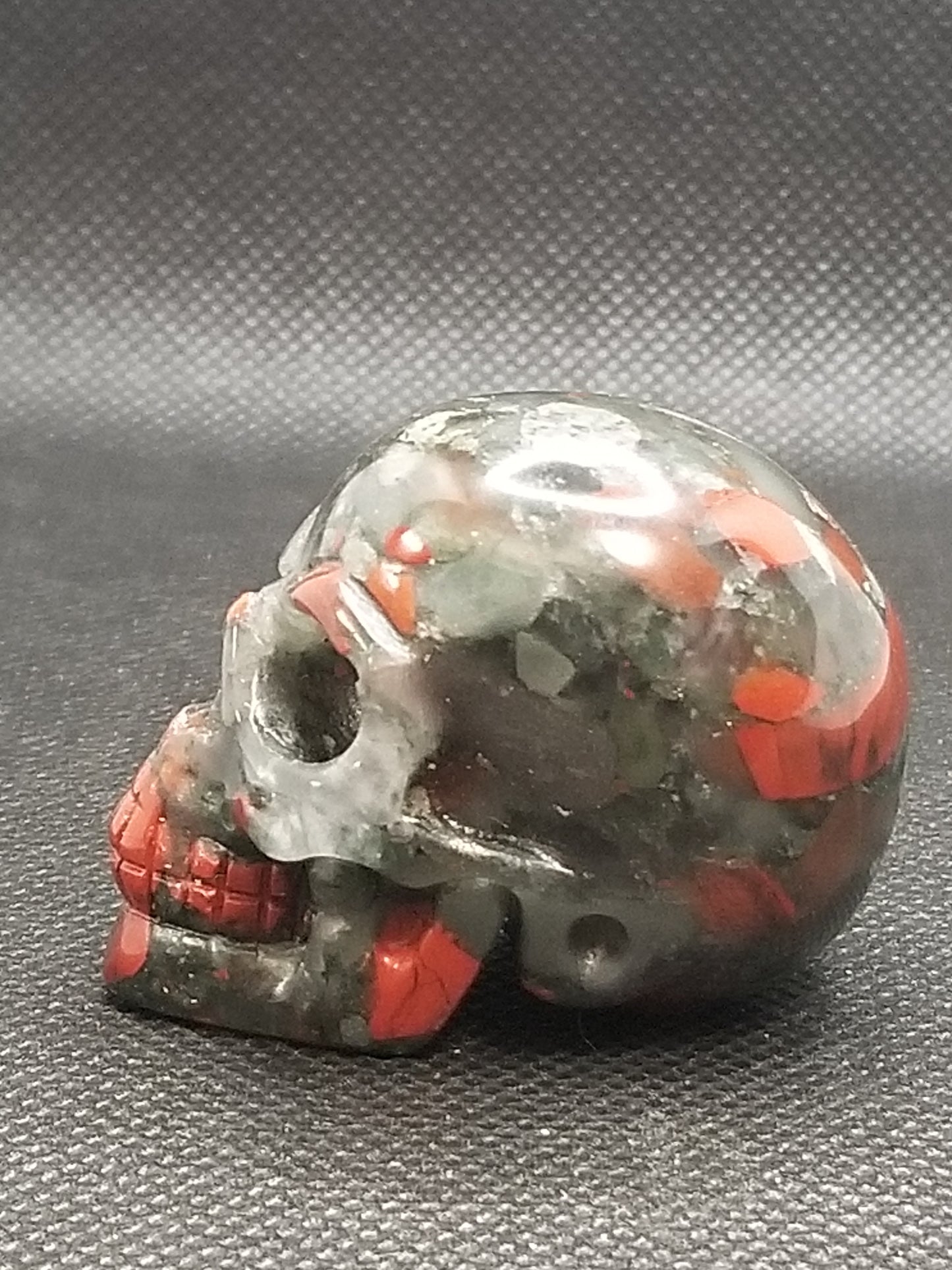 African Bloodstone Skull Small