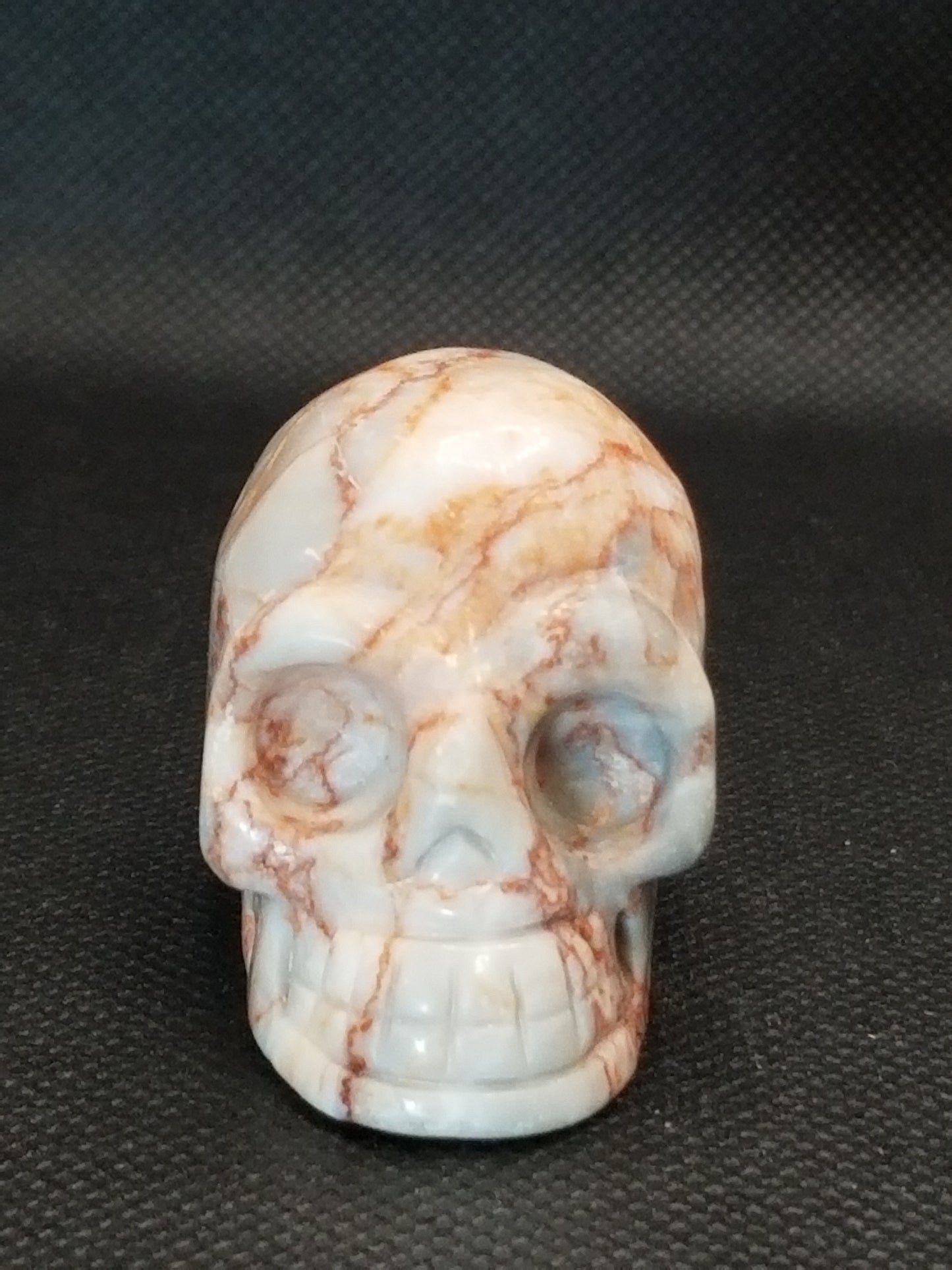Red Vein Jasper Skull Small