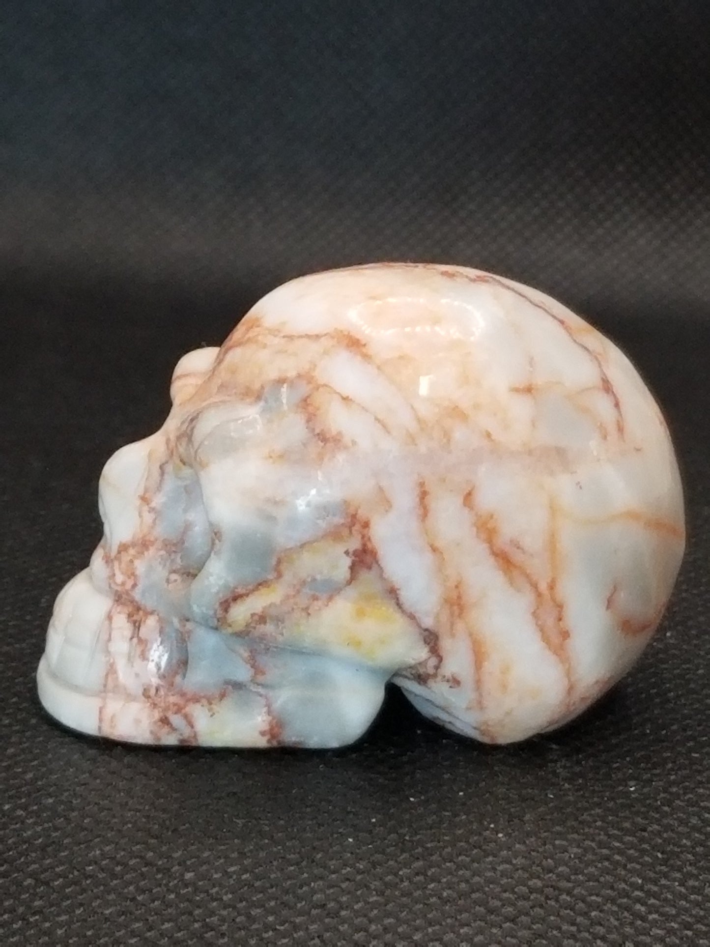 Red Vein Jasper Skull Small