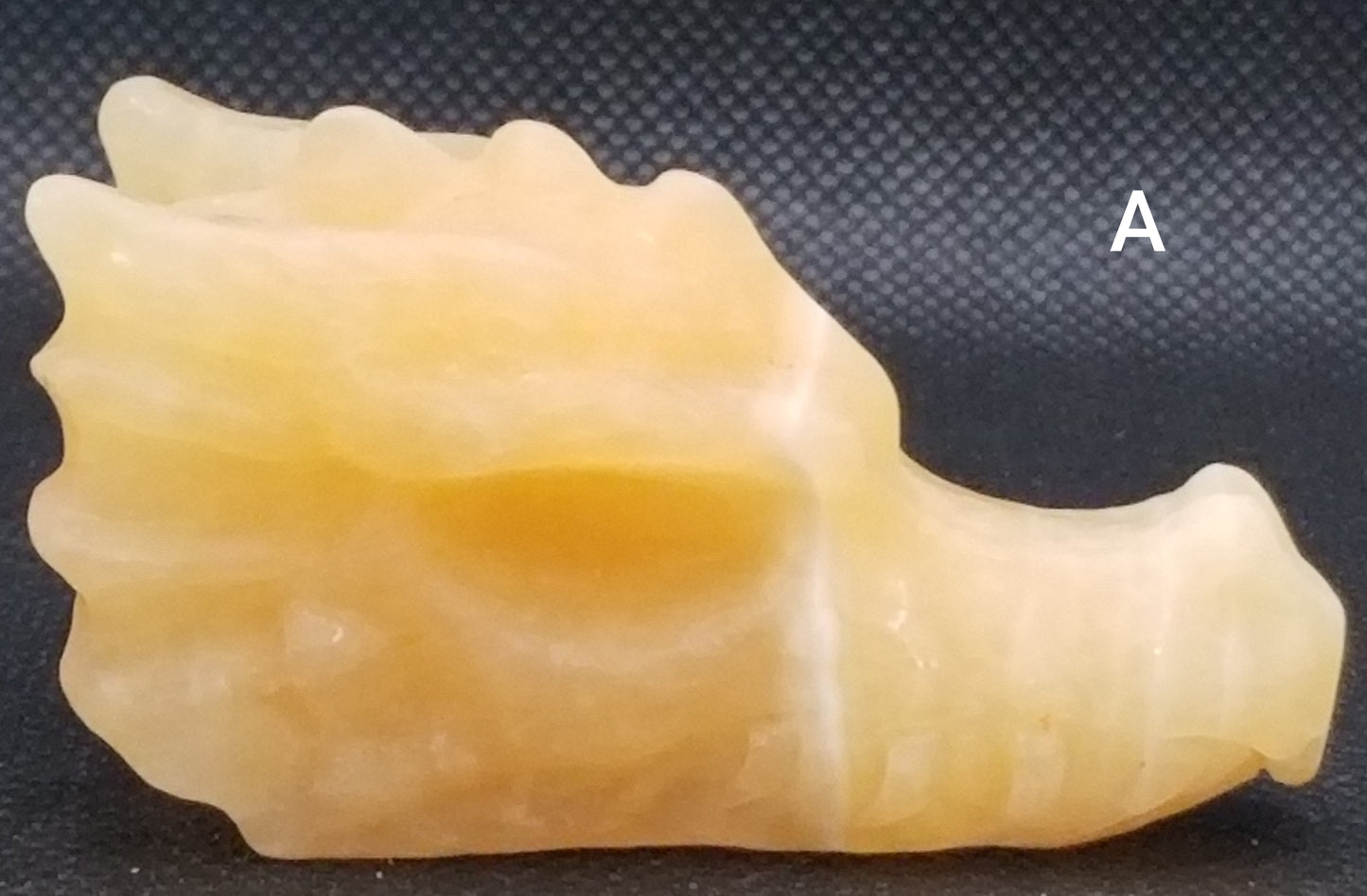Orange Calcite Dragon Head