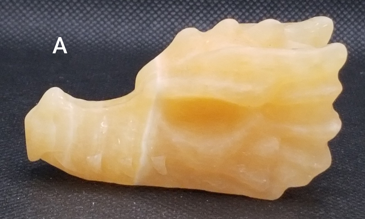 Orange Calcite Dragon Head
