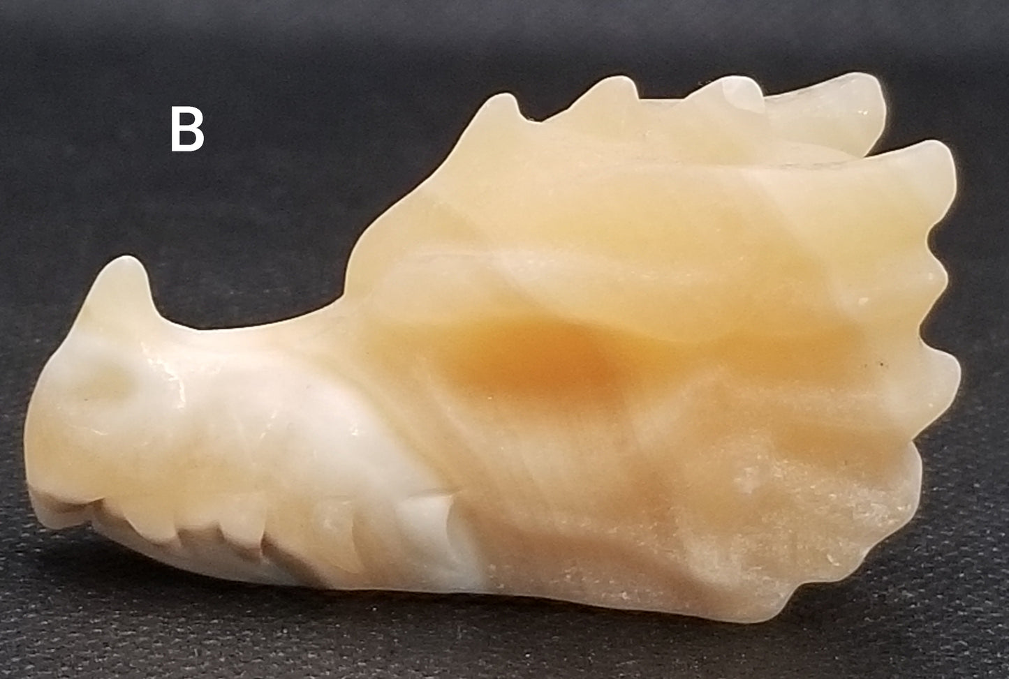 Orange Calcite Dragon Head