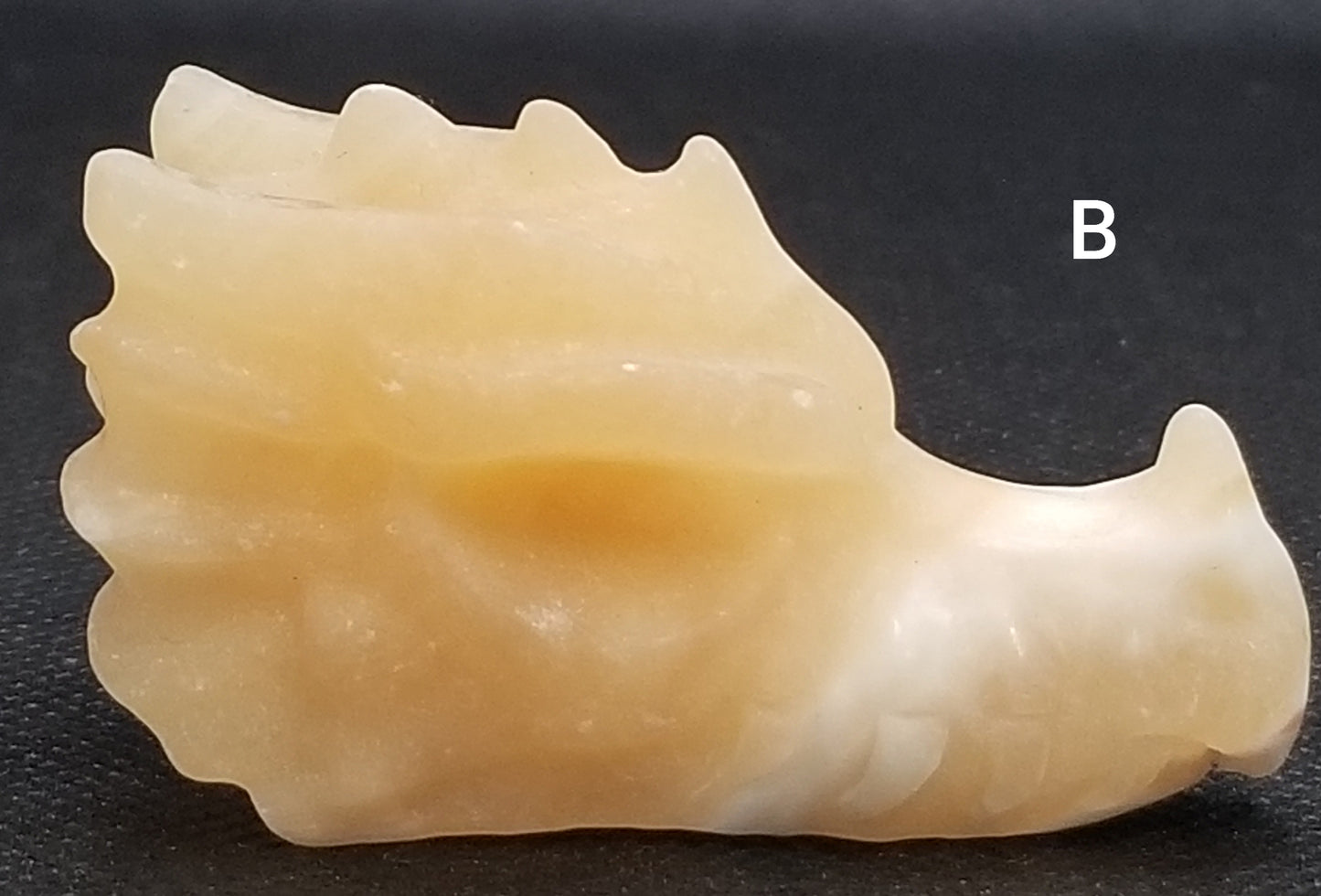 Orange Calcite Dragon Head