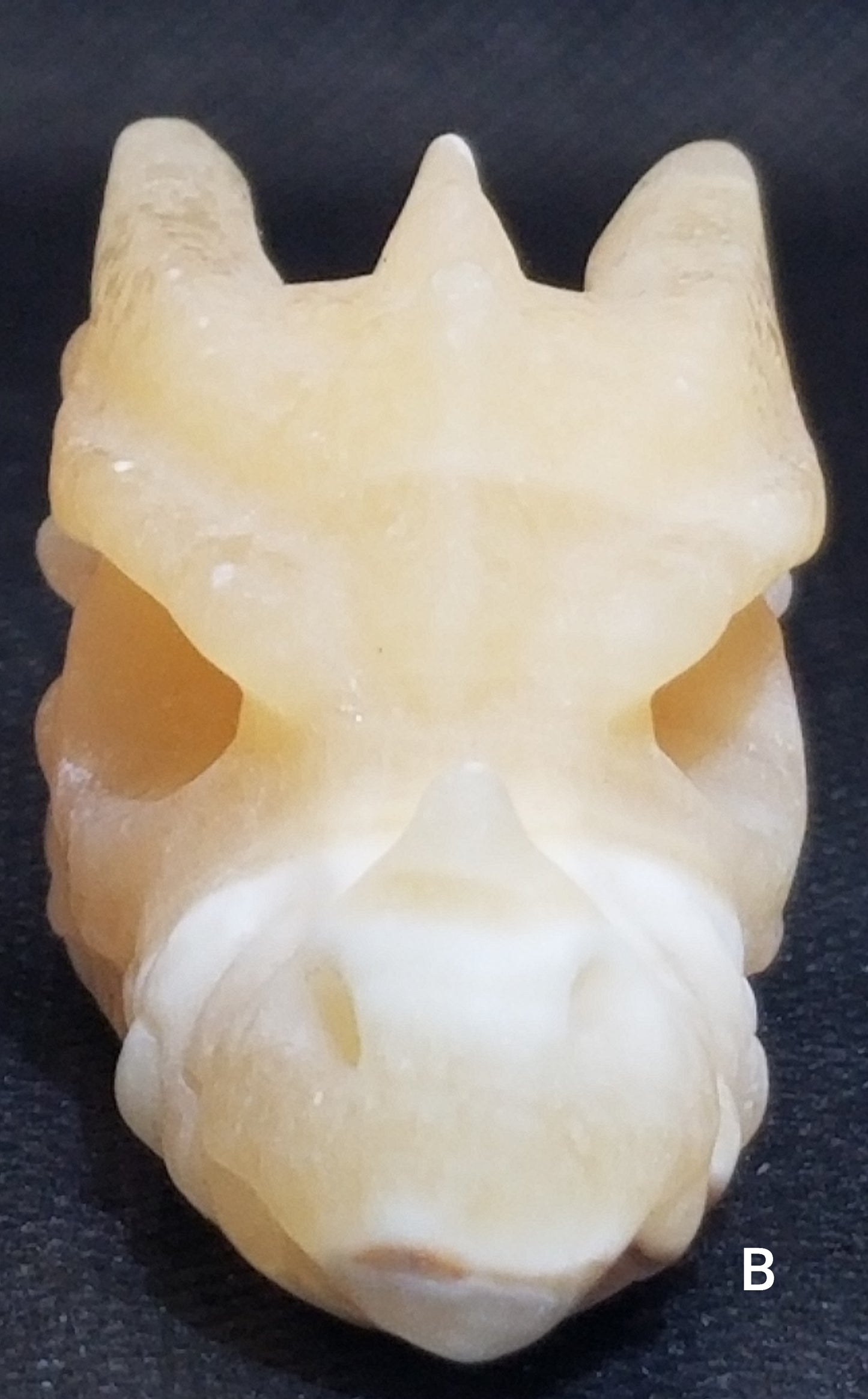 Orange Calcite Dragon Head