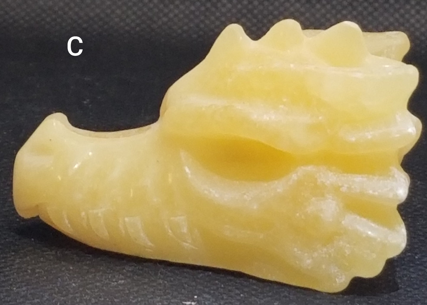 Orange Calcite Dragon Head