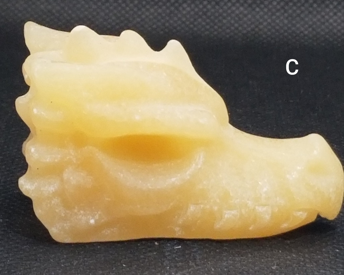 Orange Calcite Dragon Head