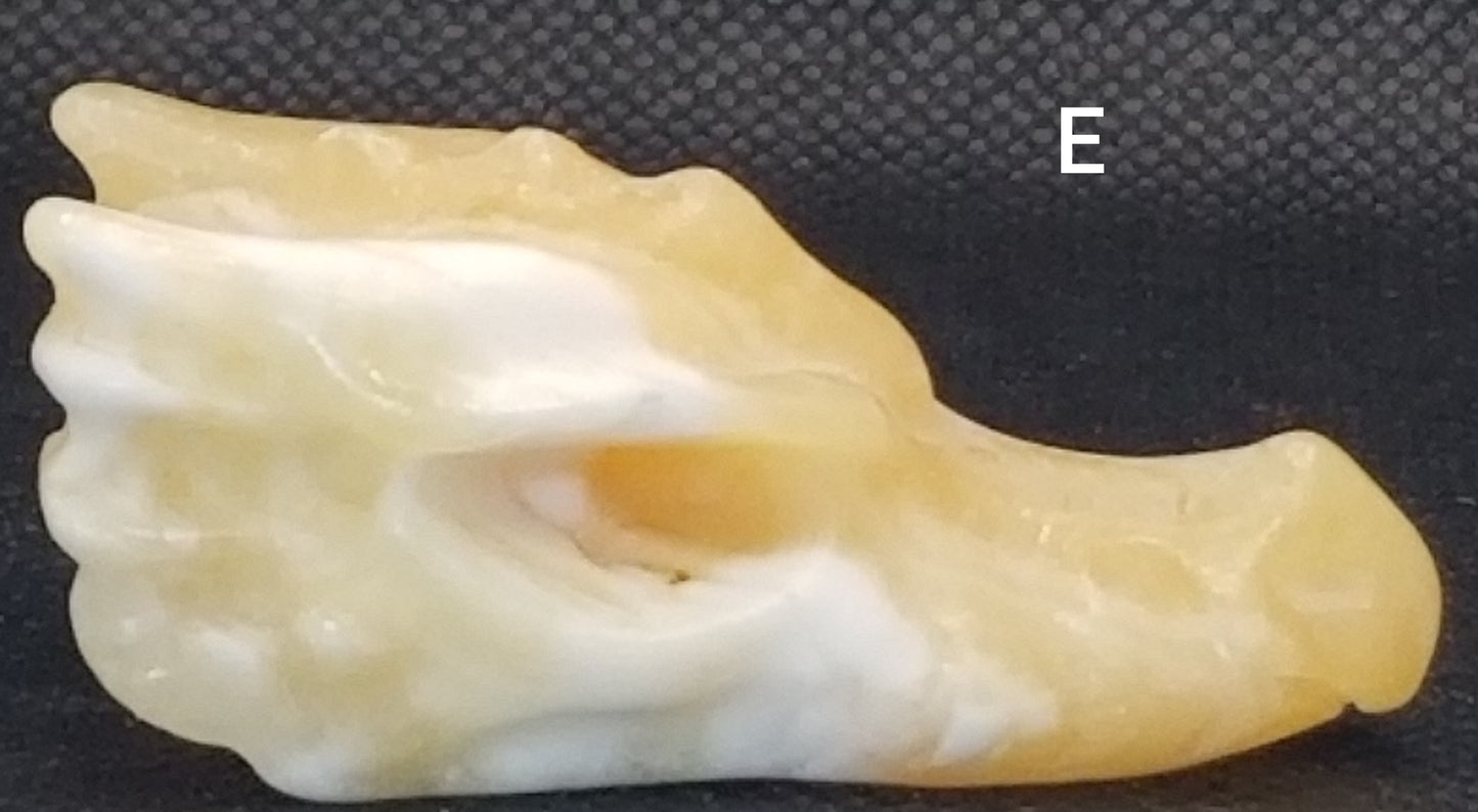 Orange Calcite Dragon Head