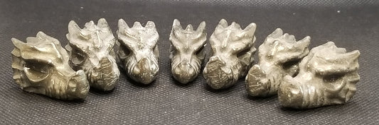 Mini Pyrite Dragon Heads