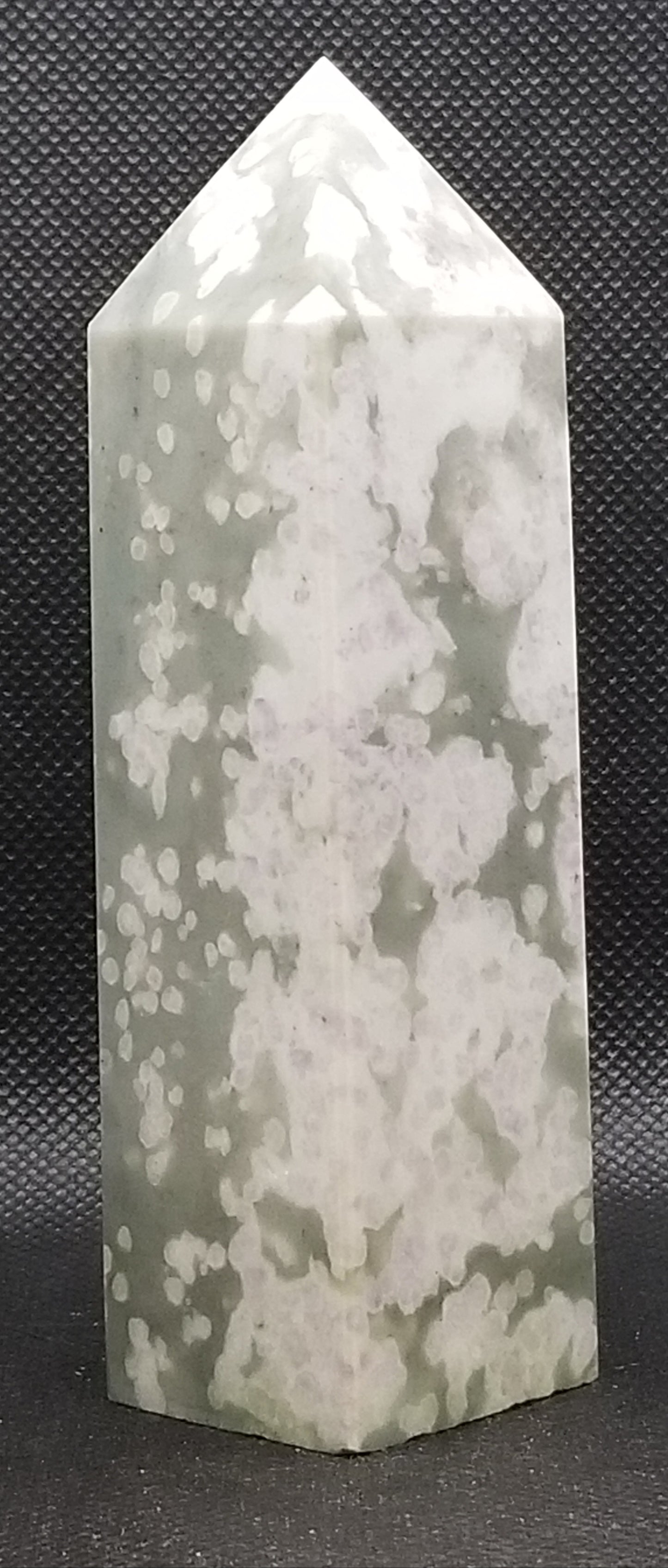 Green Jade w/Purple Flowers A