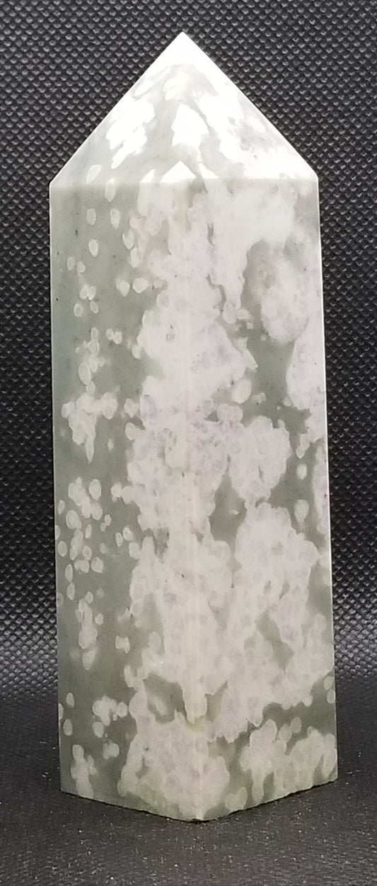 Green Jade w/Purple Flowers A