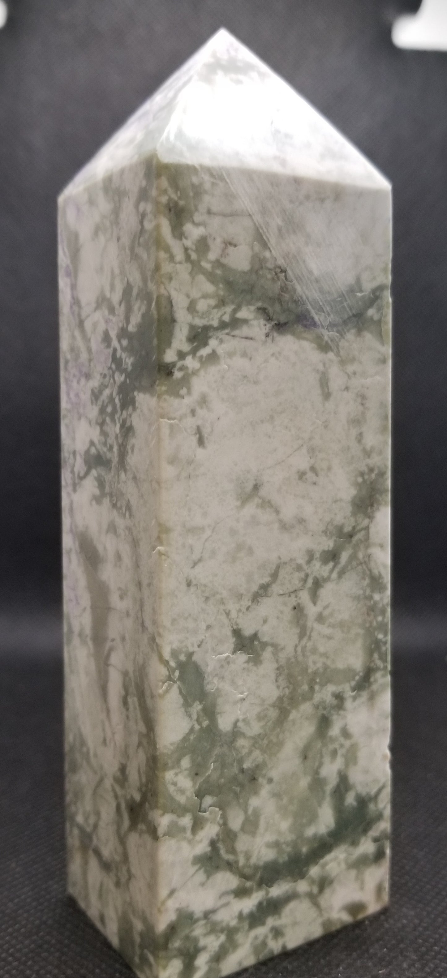 GREEN JADE WITH PURPLE FLOWERS TOWER B