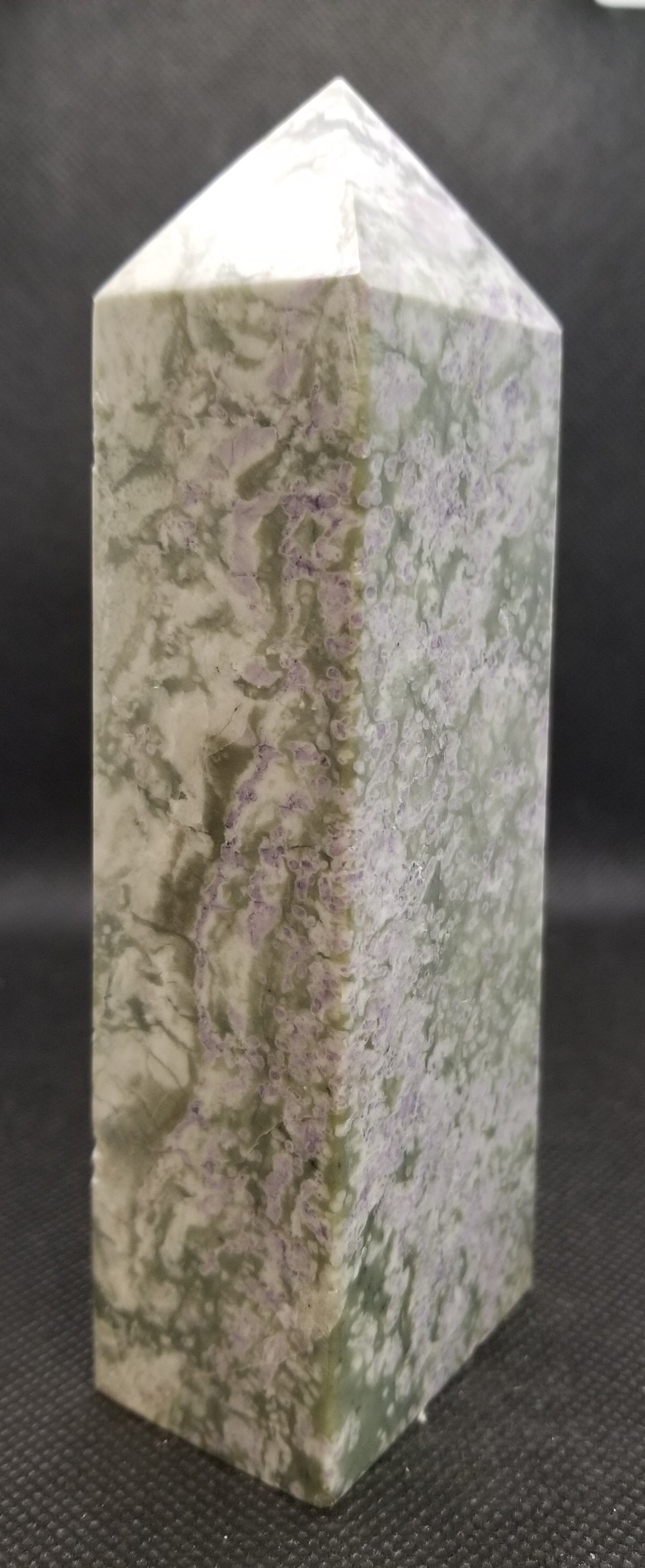 GREEN JADE WITH PURPLE FLOWERS TOWER B