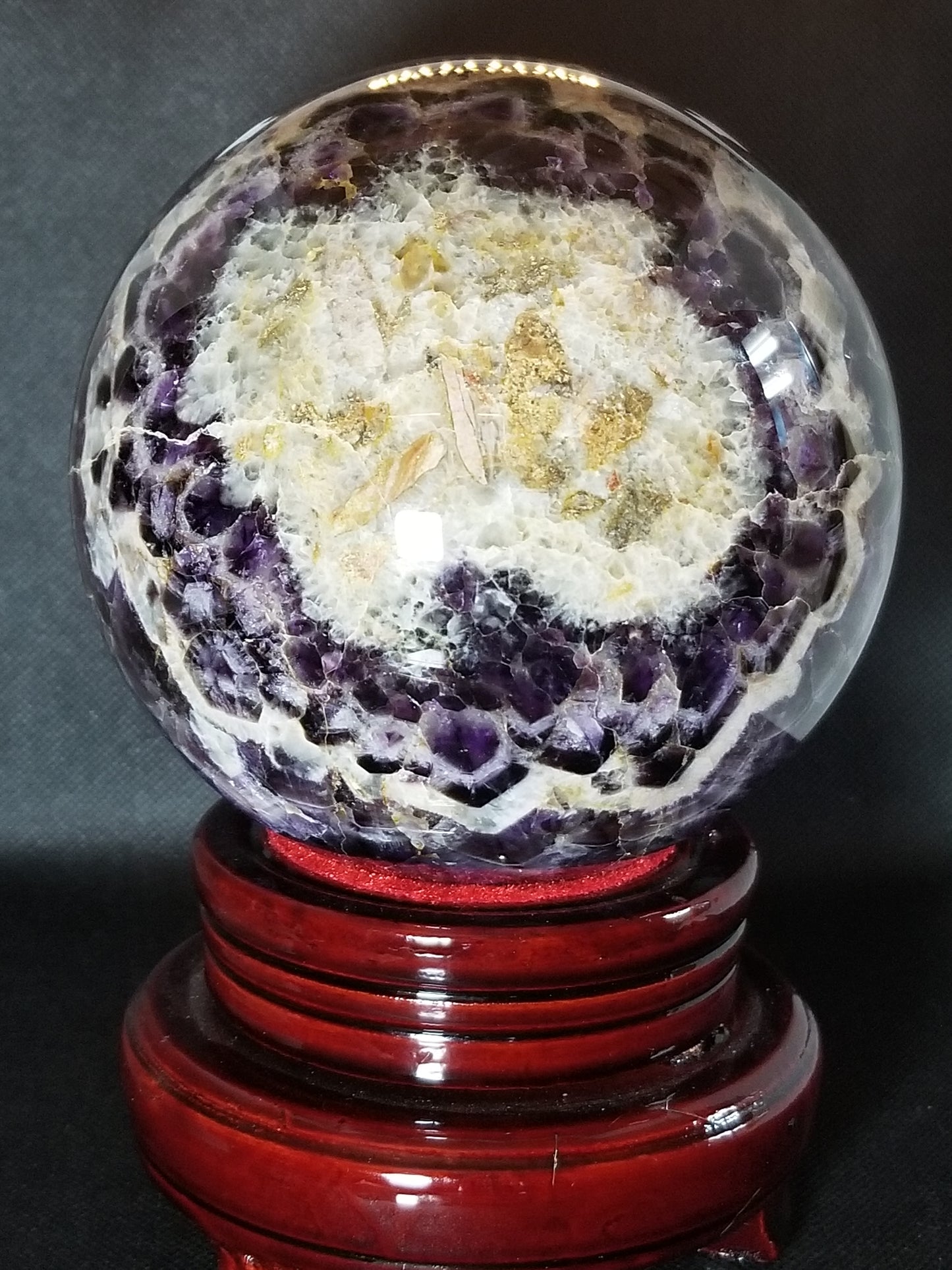 Chevron Amethyst Sphere 5+lbs