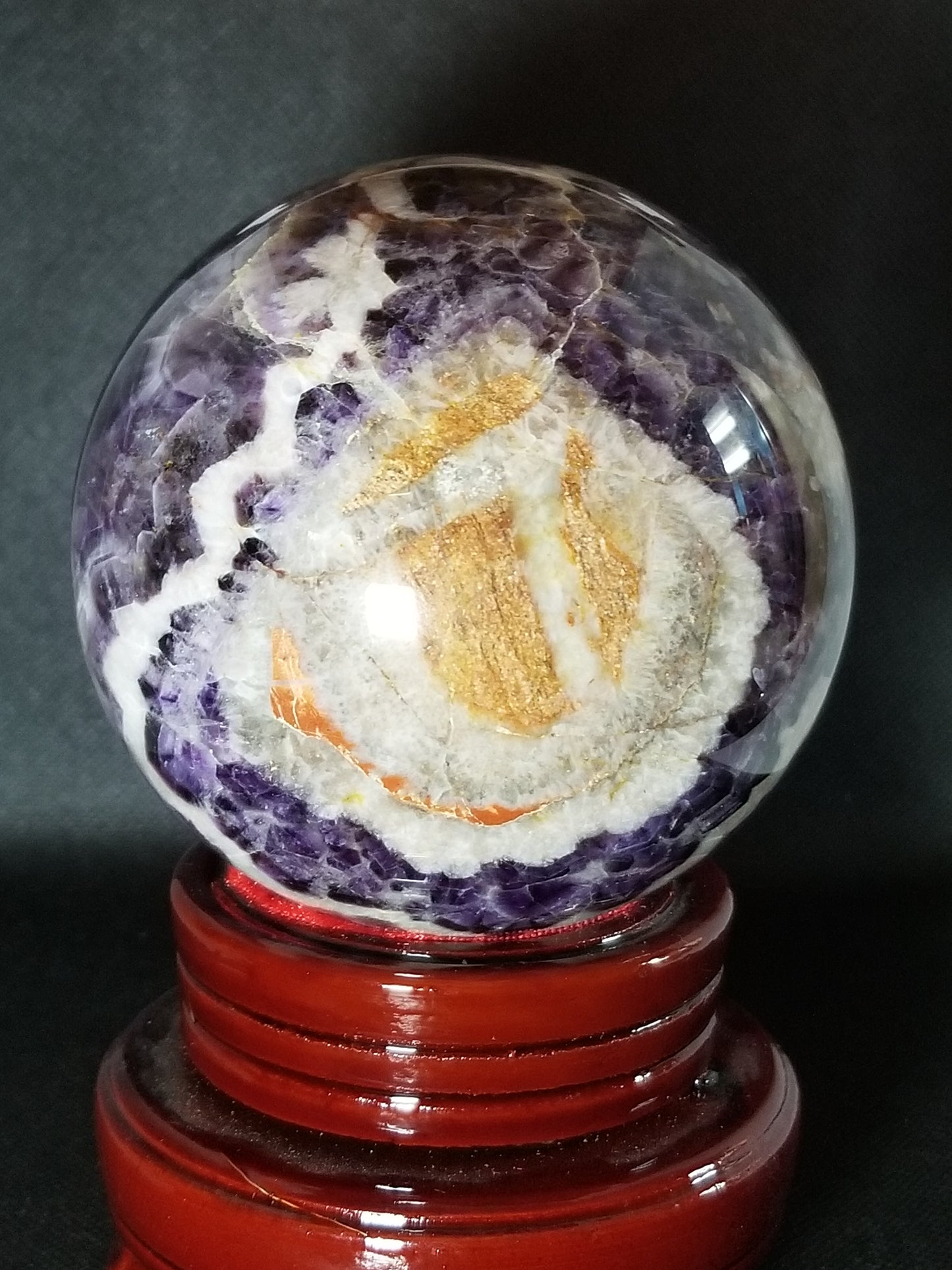 Chevron Amethyst Sphere 3+lbs