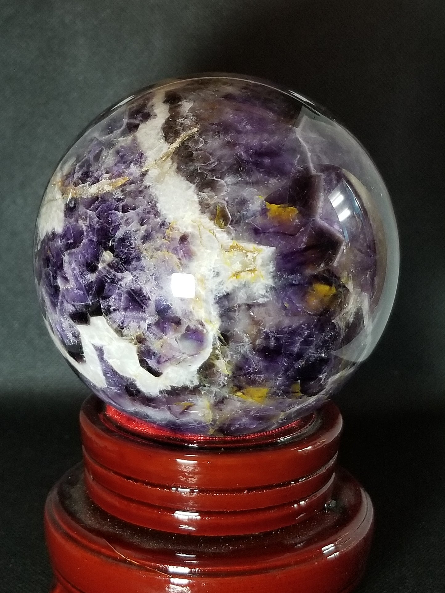 Chevron Amethyst Sphere 3+lbs
