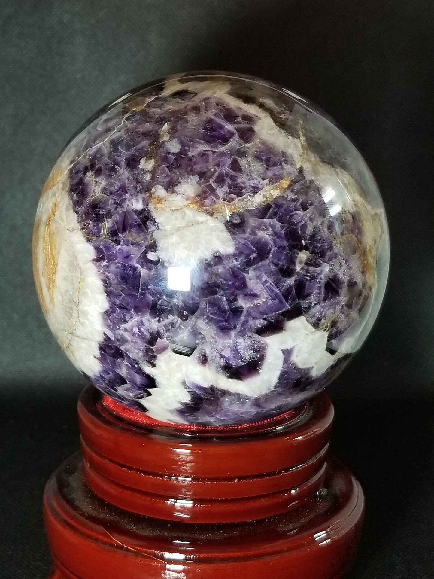 Chevron Amethyst Sphere 3+lbs