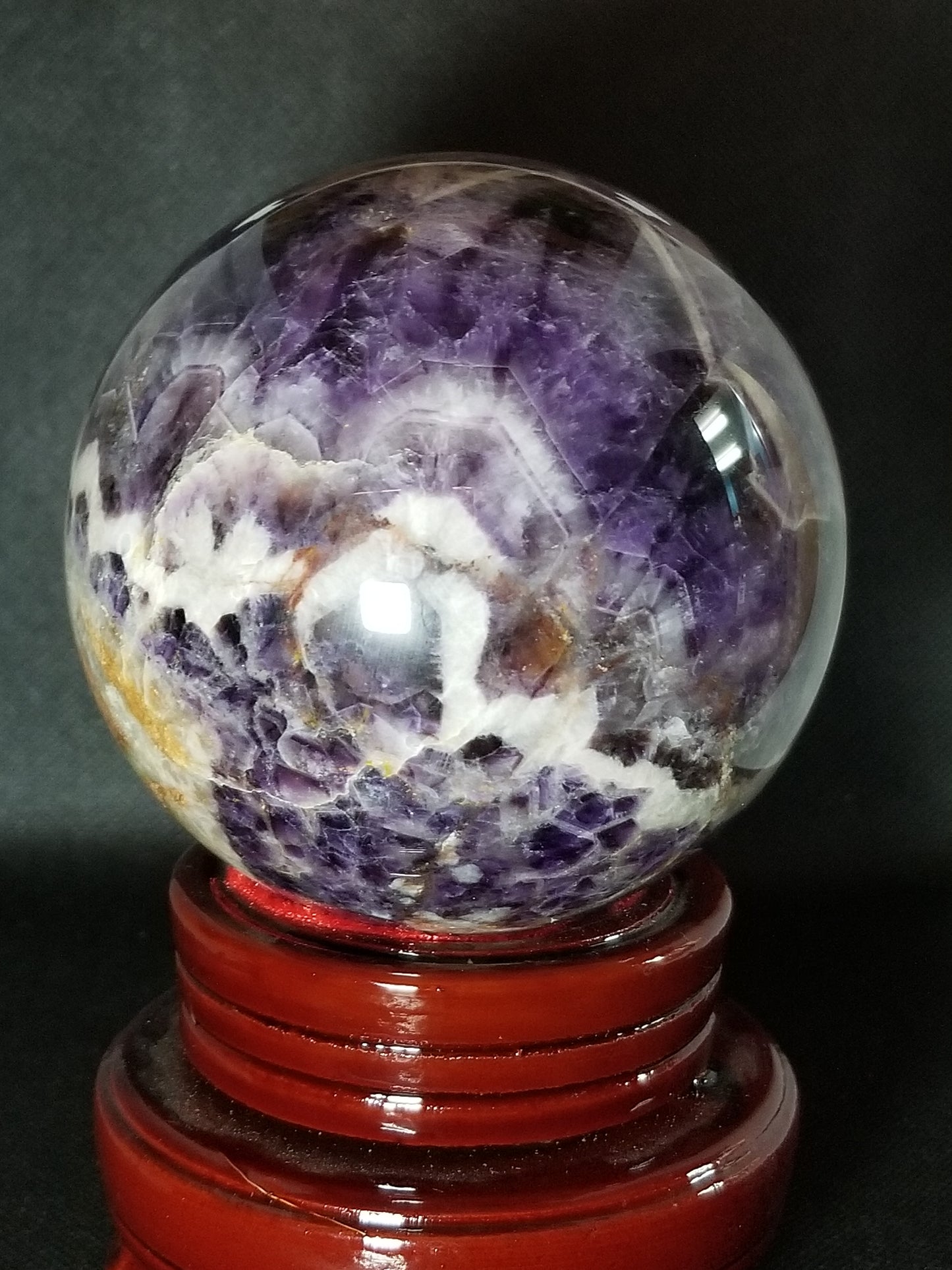 Chevron Amethyst Sphere 3+lbs