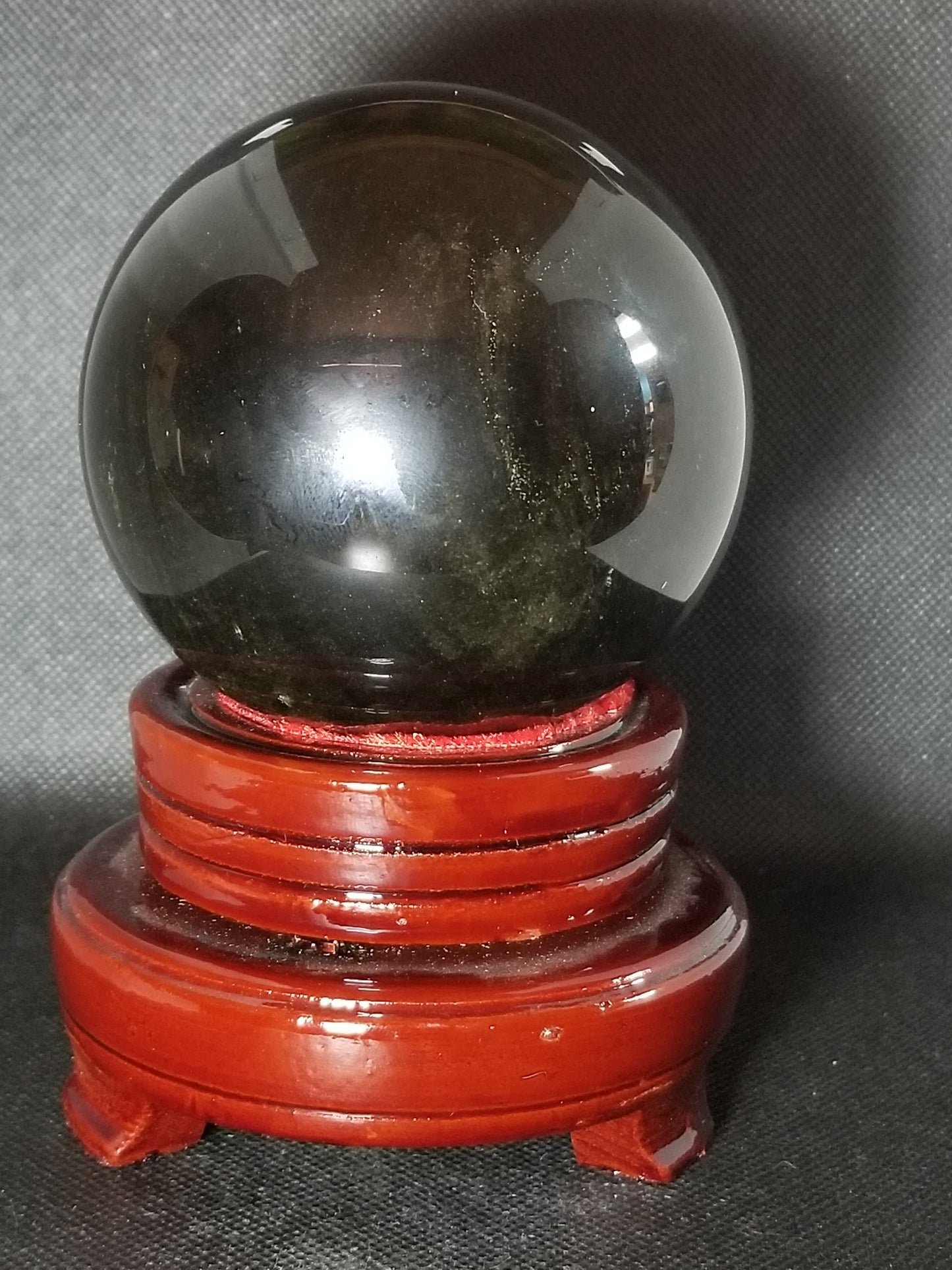 Golden Sheen Obsidian Sphere (A)