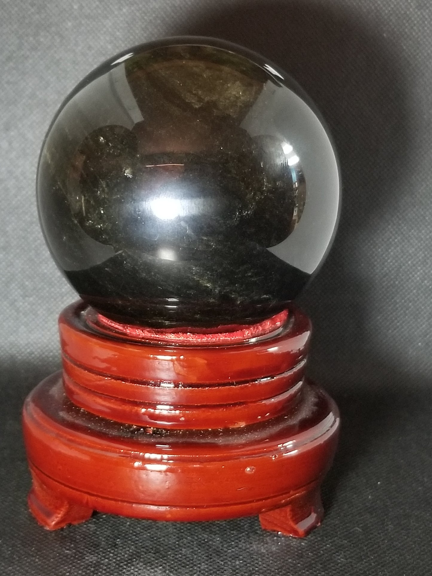Golden Sheen Obsidian Sphere (A)