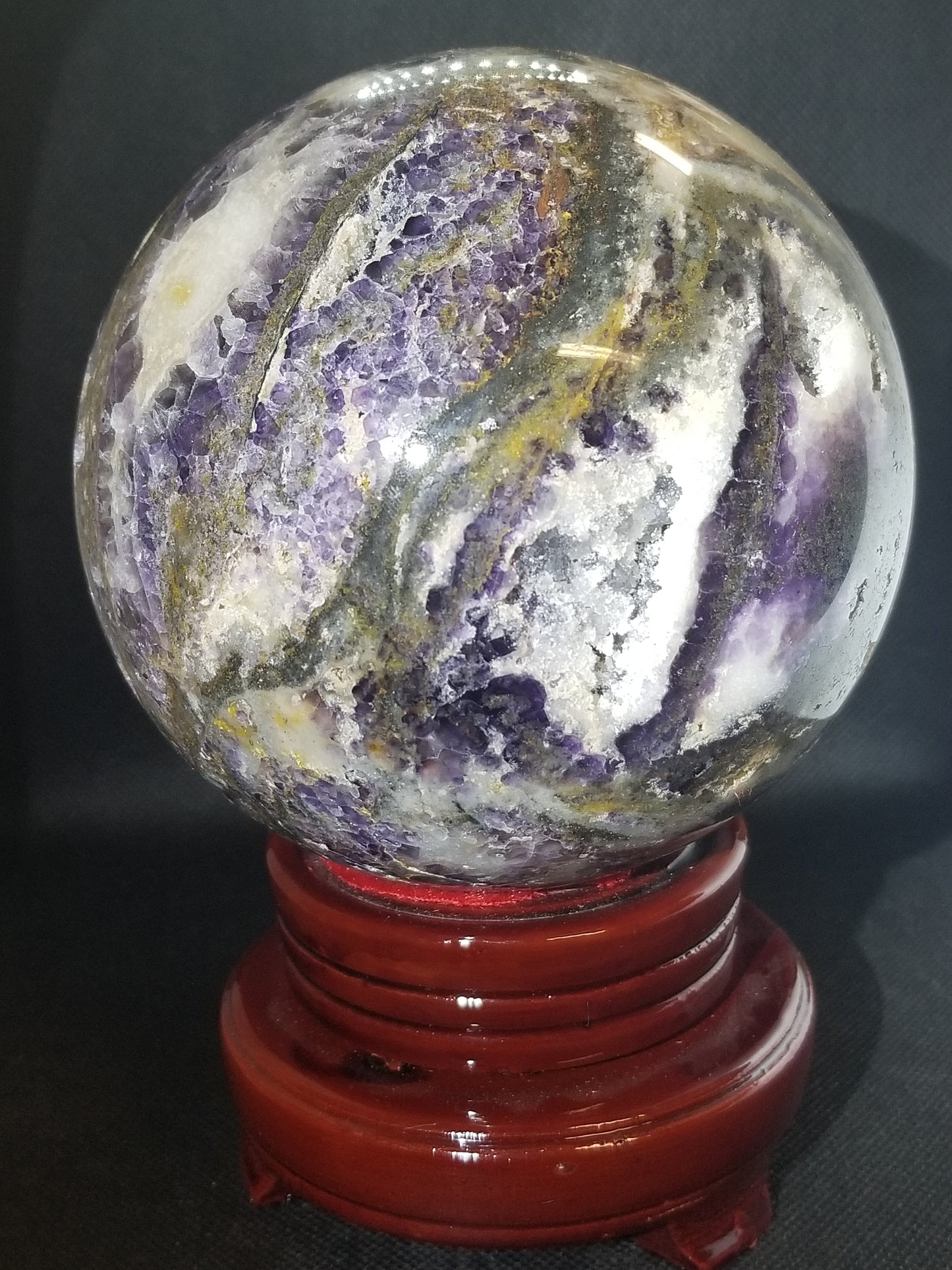Purple Sphalerite Sphere - 5+lbs