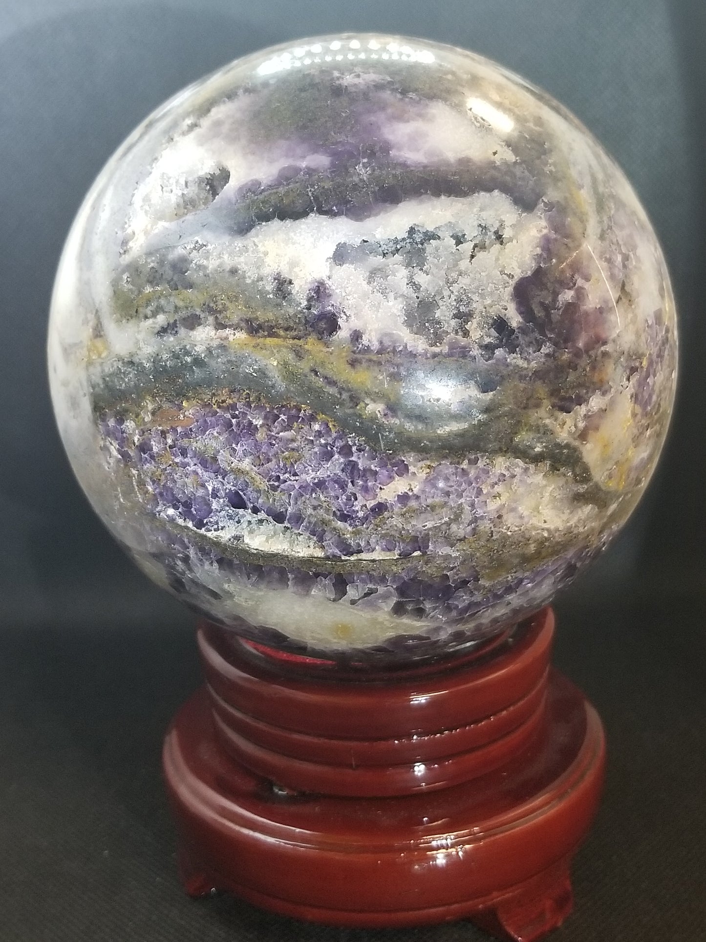 Purple Sphalerite Sphere - 5+lbs