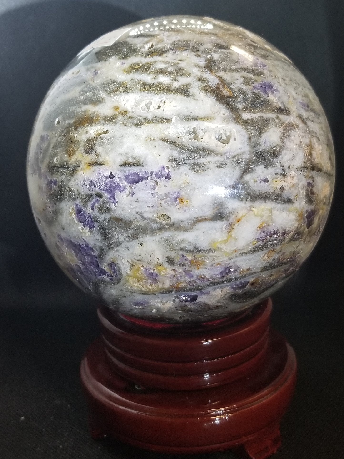 Purple Sphalerite Sphere - 5+lbs