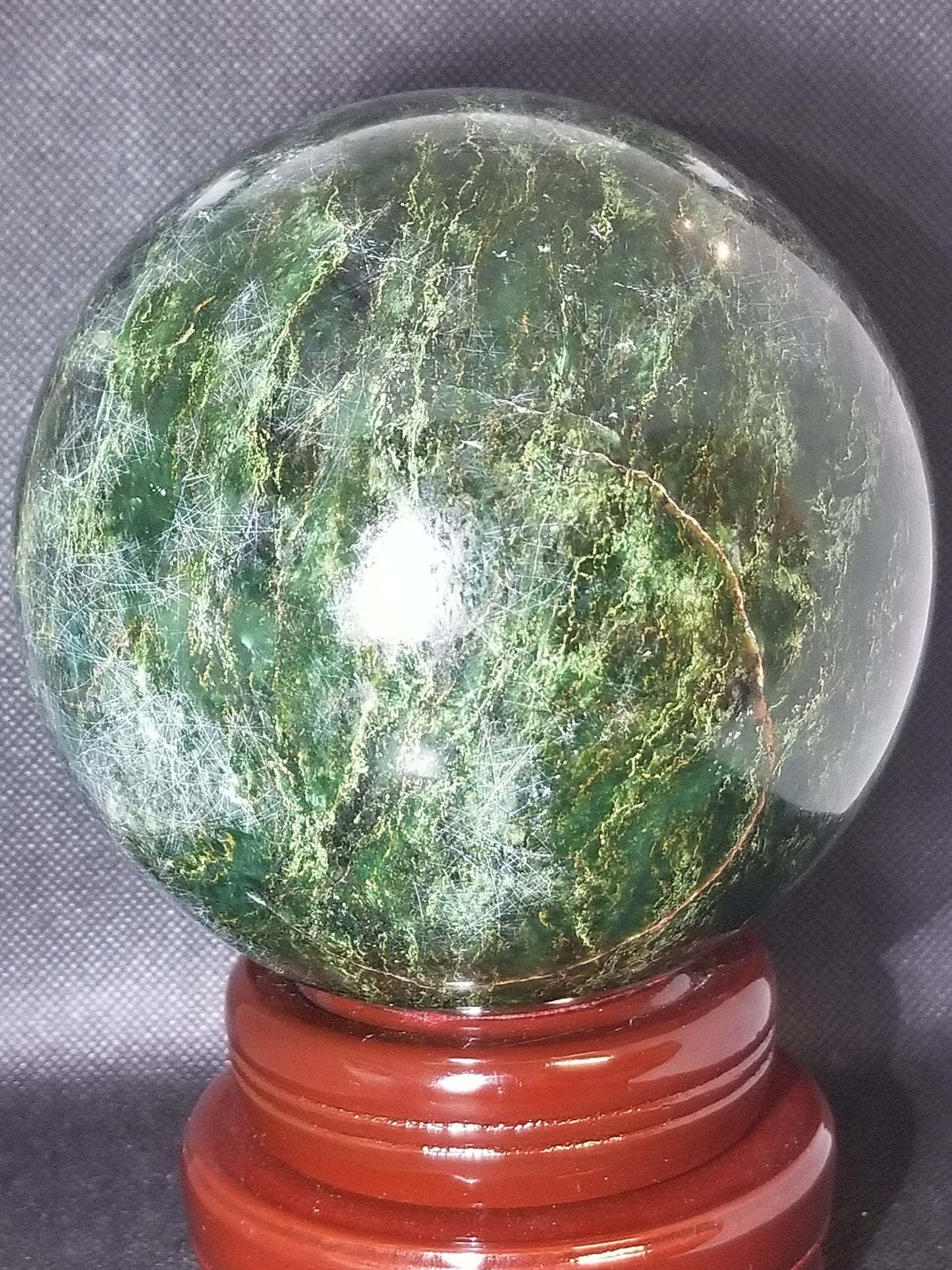Emerald Jade Sphere - 5lbs +