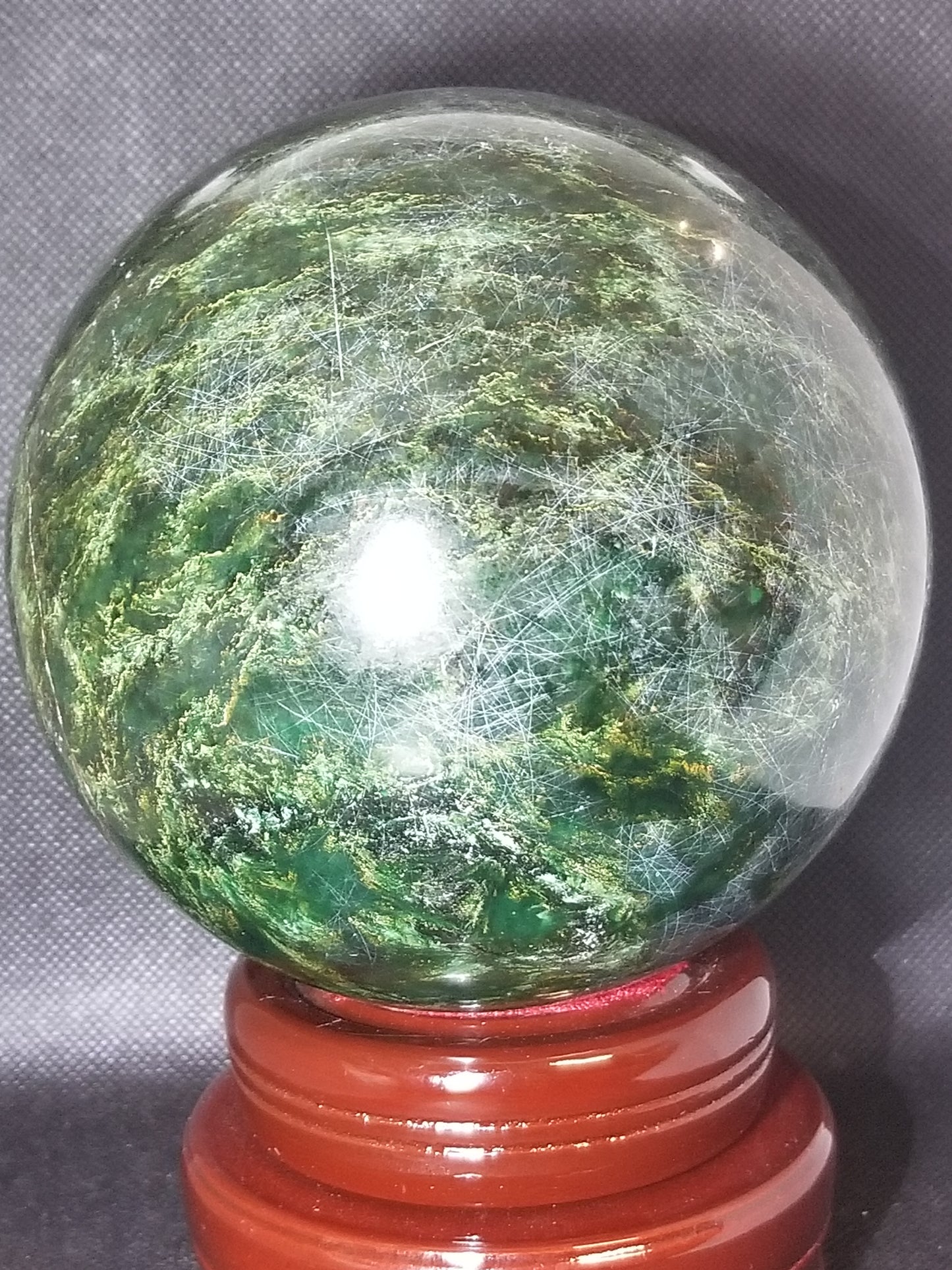 Emerald Jade Sphere - 5lbs +