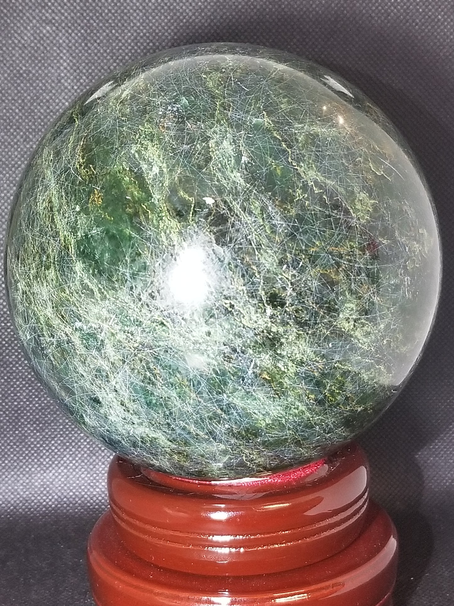 Emerald Jade Sphere - 5lbs +