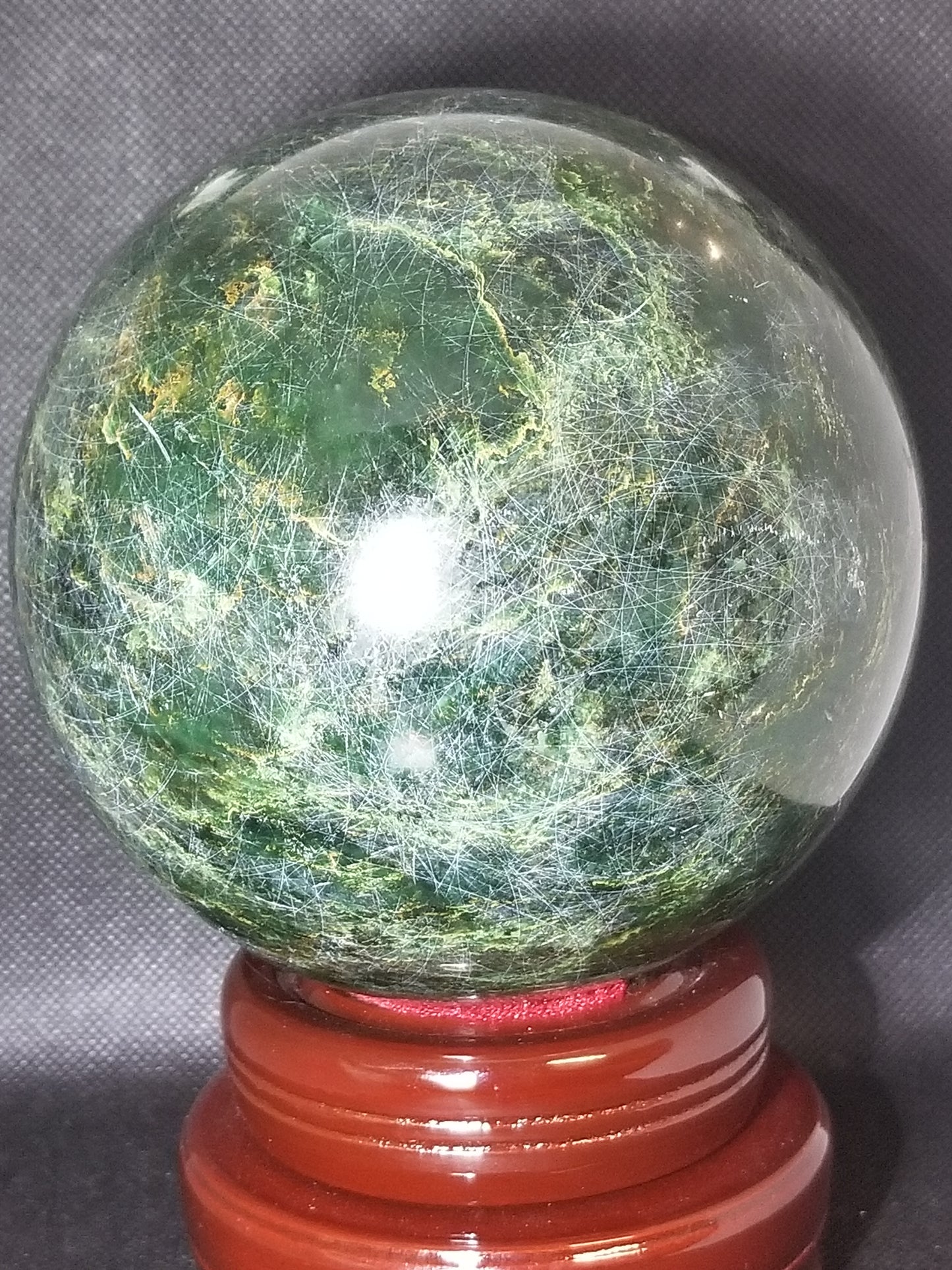 Emerald Jade Sphere - 5lbs +