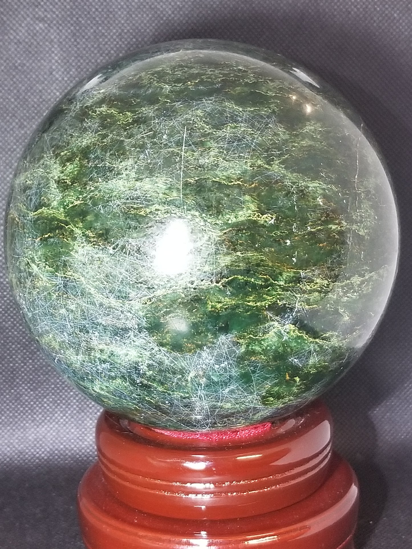Emerald Jade Sphere - 5lbs +